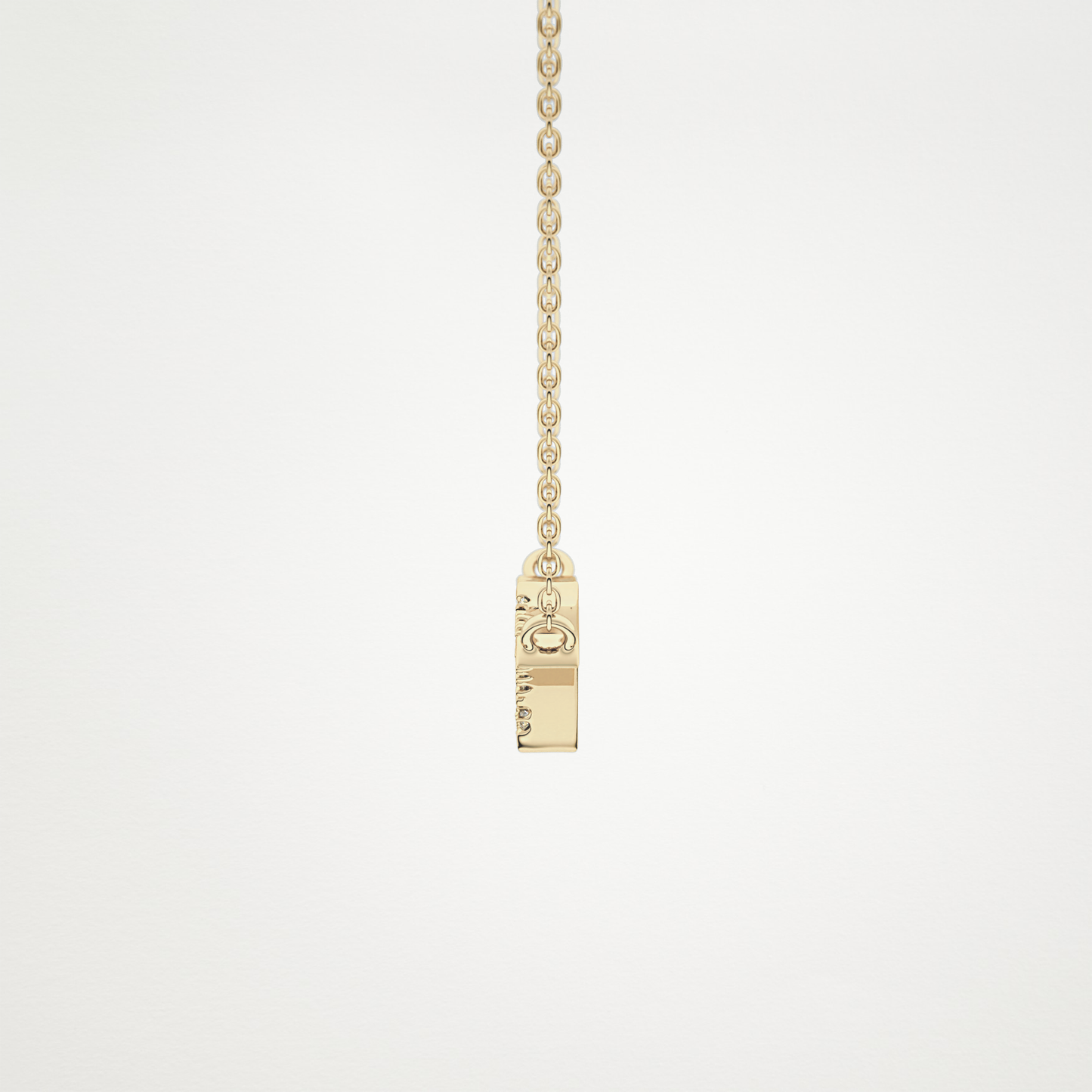 0.123 CT Moissanite Random Necklace in 14K or 18K Solid Gold – DEF Color, VVS Clarity