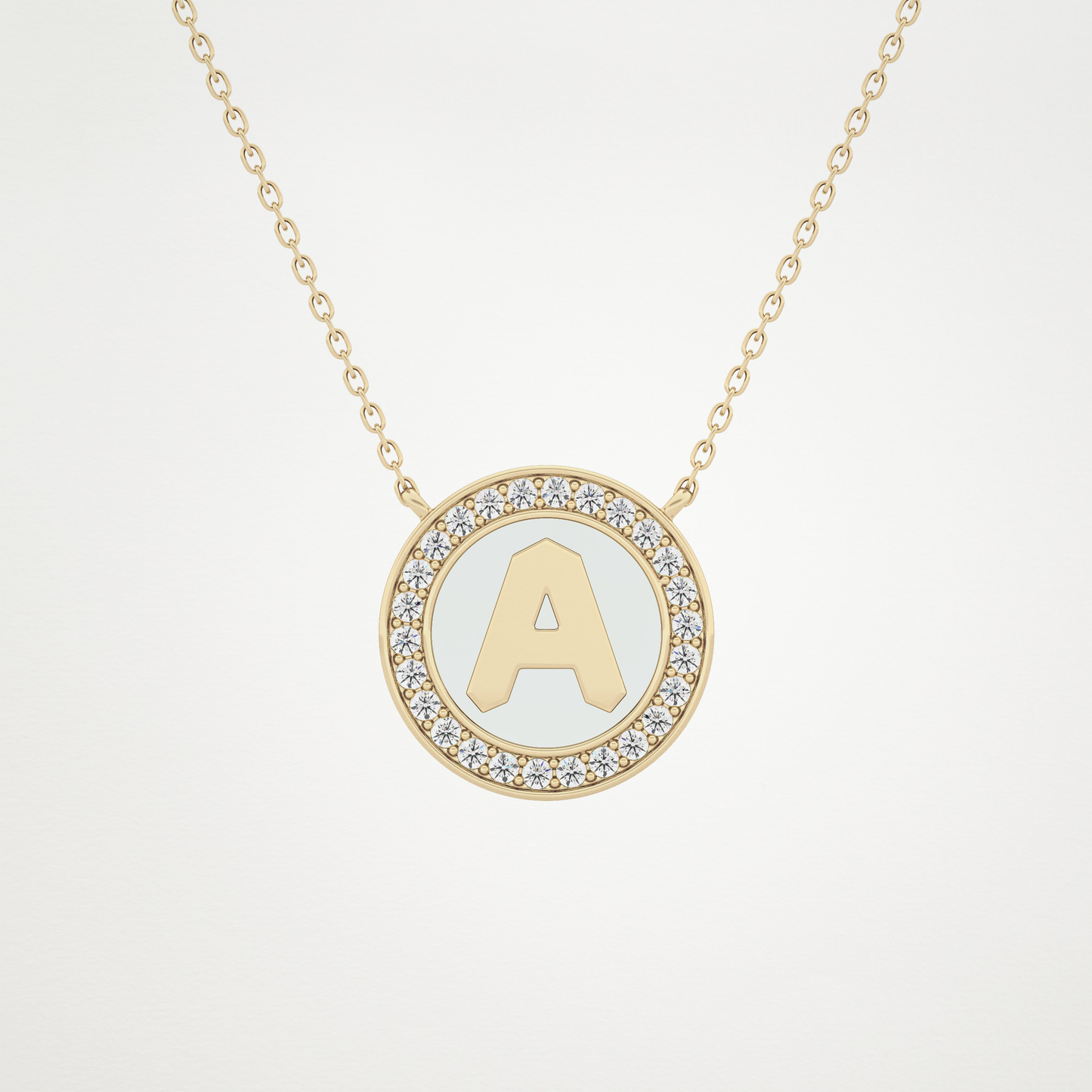 0.17 CT Moissanite Rounded A Necklace in 14K or 18K Solid Gold – DEF Color, VVS Clarity