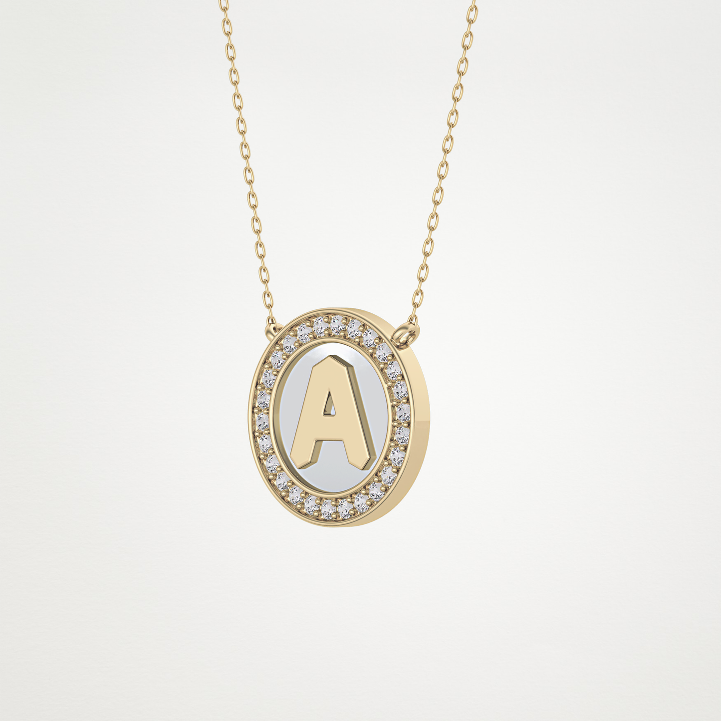 0.17 CT Moissanite Rounded A Necklace in 14K or 18K Solid Gold – DEF Color, VVS Clarity