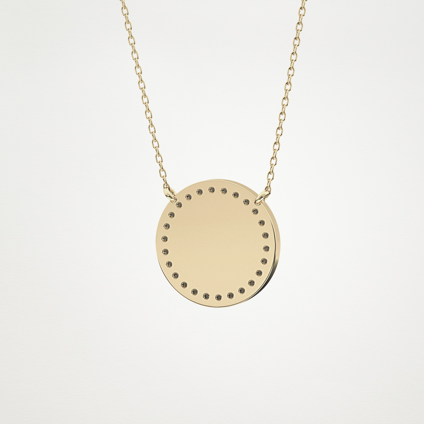 0.17 CT Moissanite Rounded A Necklace in 14K or 18K Solid Gold – DEF Color, VVS Clarity