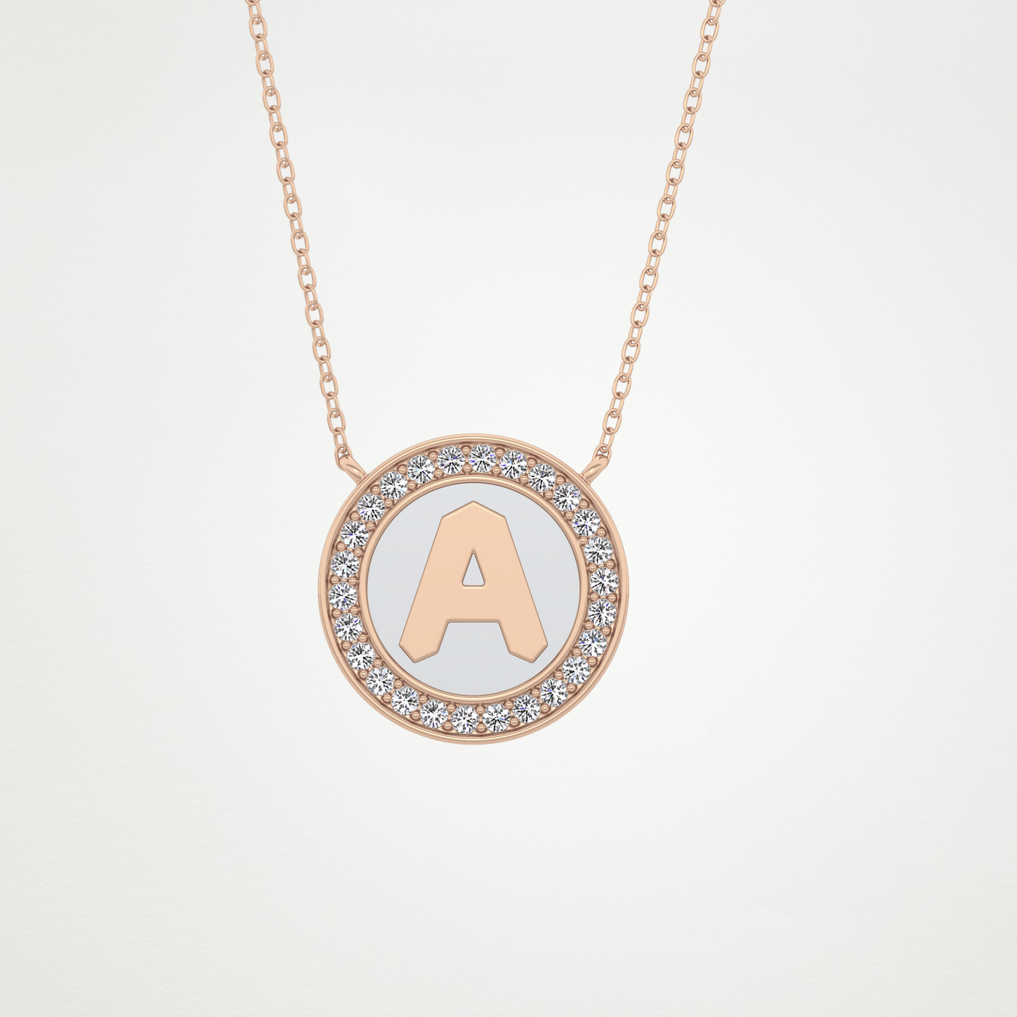0.17 CT Moissanite Rounded A Necklace in 14K or 18K Solid Gold – DEF Color, VVS Clarity