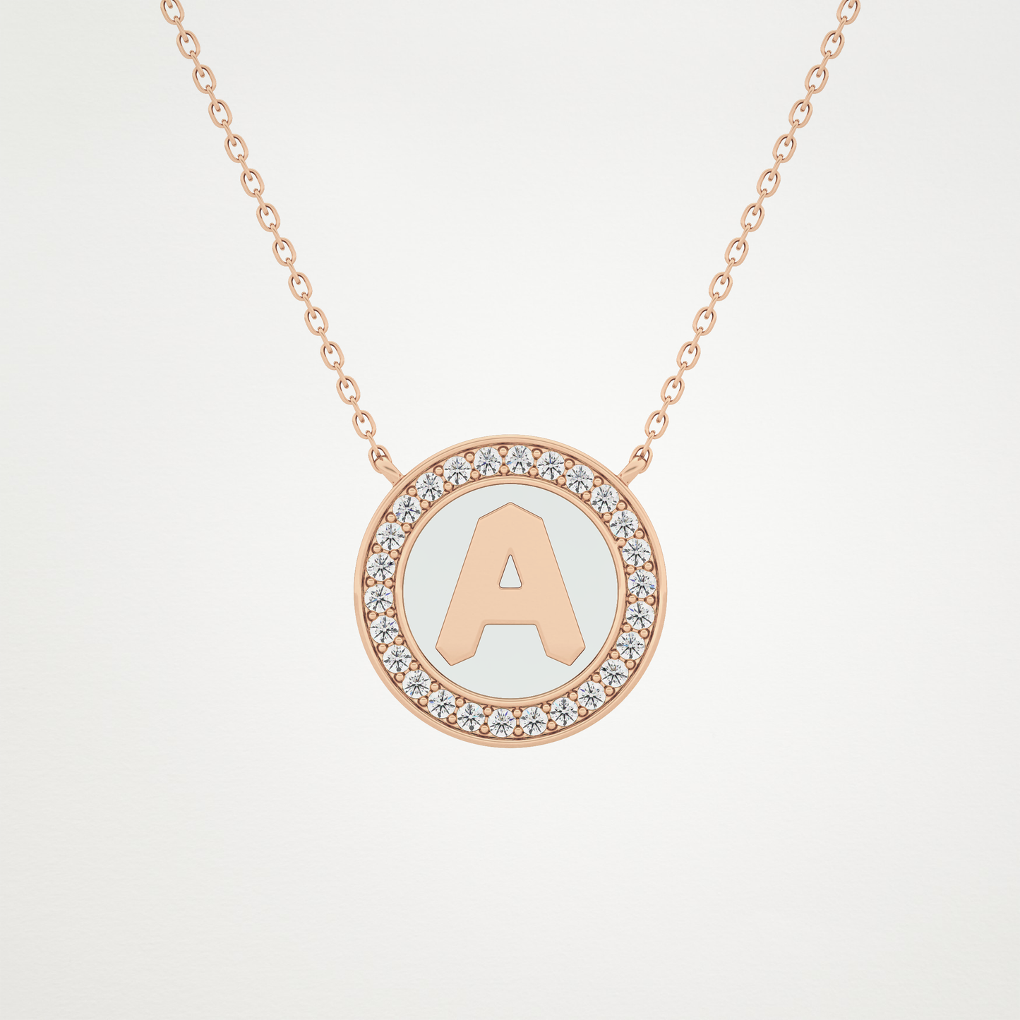 0.17 CT Moissanite Rounded A Necklace in 14K or 18K Solid Gold – DEF Color, VVS Clarity