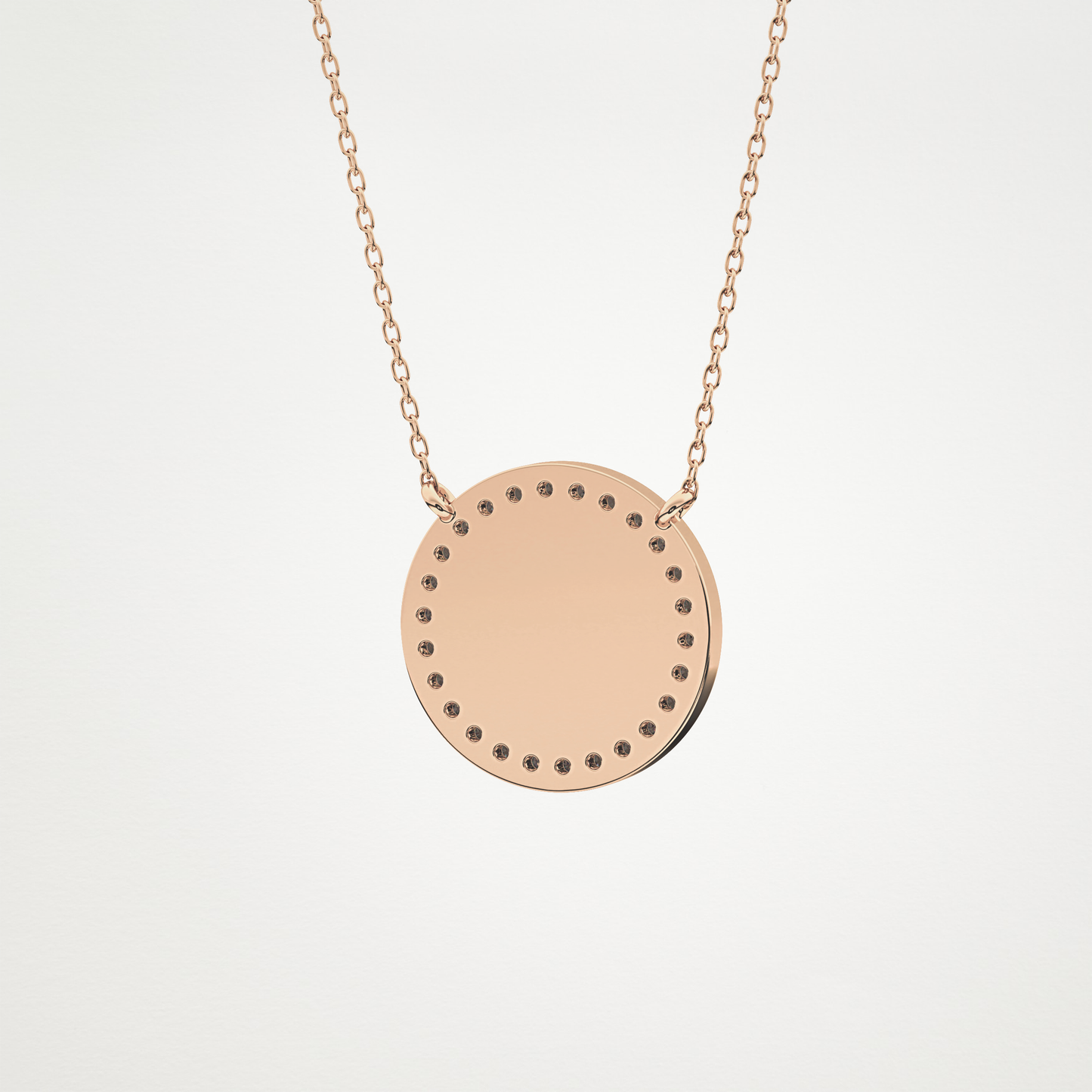 0.17 CT Moissanite Rounded A Necklace in 14K or 18K Solid Gold – DEF Color, VVS Clarity