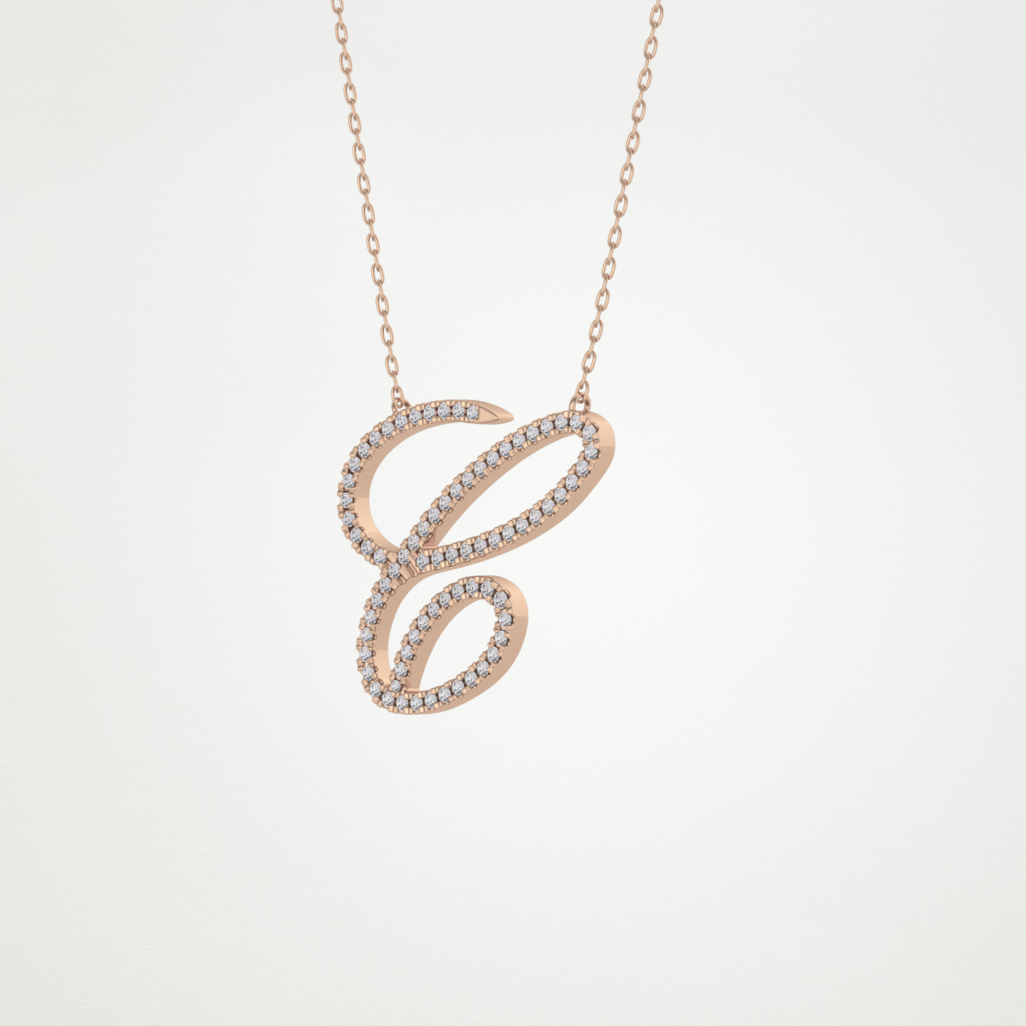 0.144 CT Moissanite C Shaped Necklace in 14K or 18K Solid Gold – DEF Color, VVS Clarity