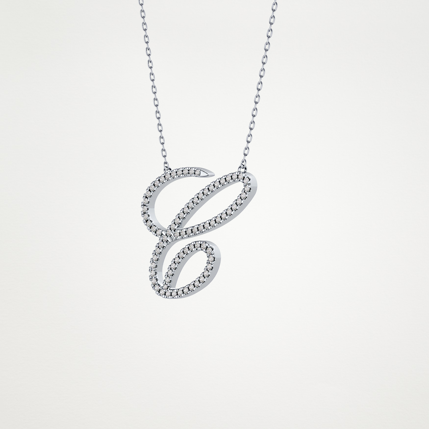 0.144 CT Moissanite C Shaped Necklace in 14K or 18K Solid Gold – DEF Color, VVS Clarity
