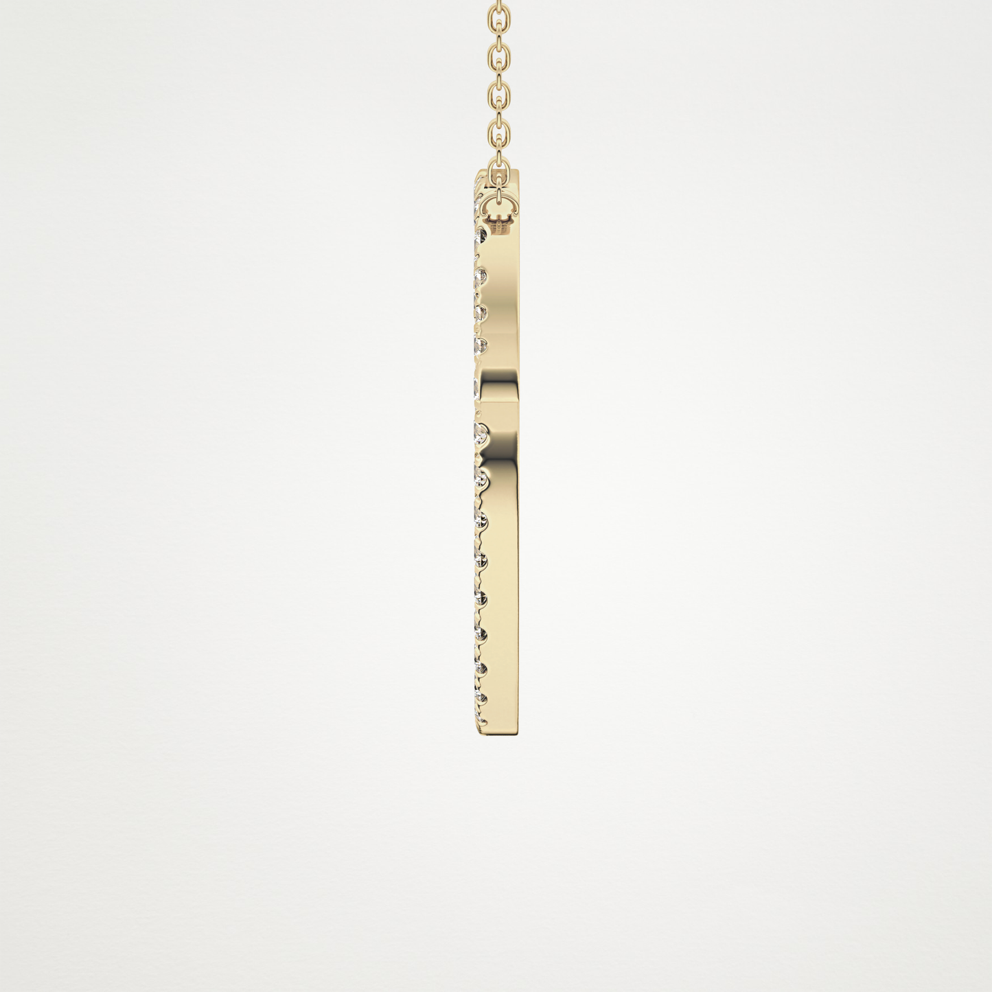 0.473 CT Moissanite O Shaped Necklace in 14K or 18K Solid Gold – DEF Color, VVS Clarity
