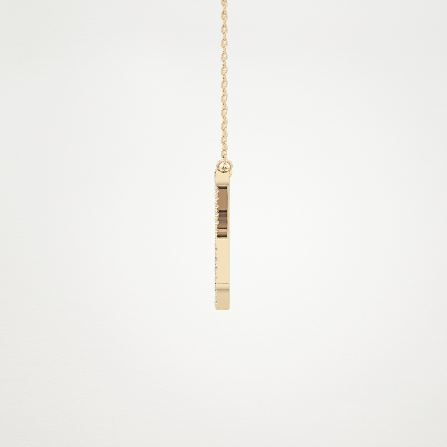 0.133 CT Moissanite X Shaped Necklace in 14K or 18K Solid Gold – DEF Color, VVS Clarity