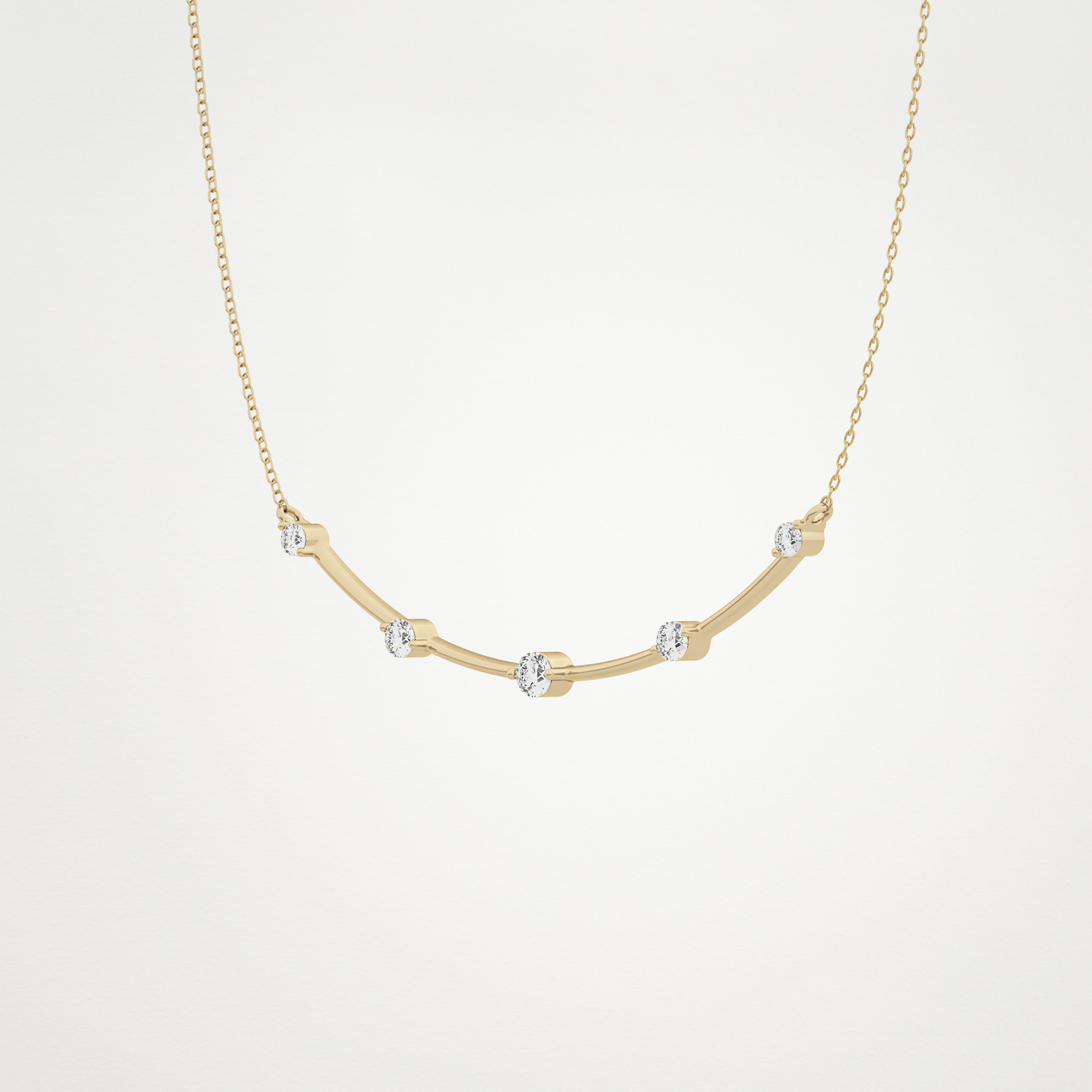 0.31 CT Moissanite Smily Shaped Necklace in 14K or 18K Solid Gold – DEF Color, VVS Clarity