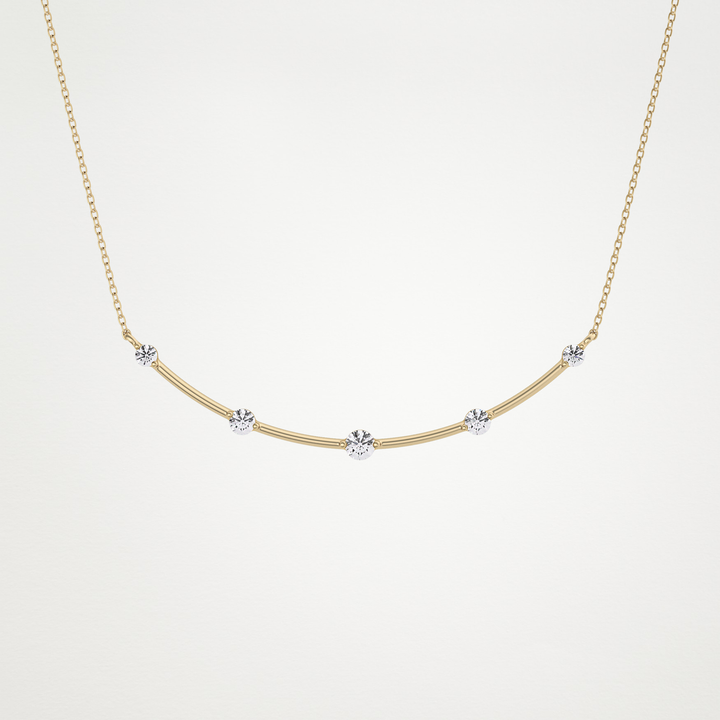 0.31 CT Moissanite Smily Shaped Necklace in 14K or 18K Solid Gold – DEF Color, VVS Clarity