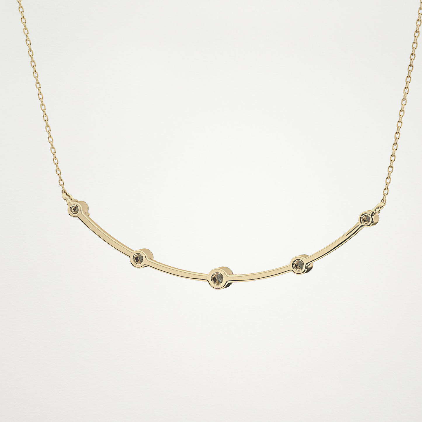 0.31 CT Moissanite Smily Shaped Necklace in 14K or 18K Solid Gold – DEF Color, VVS Clarity