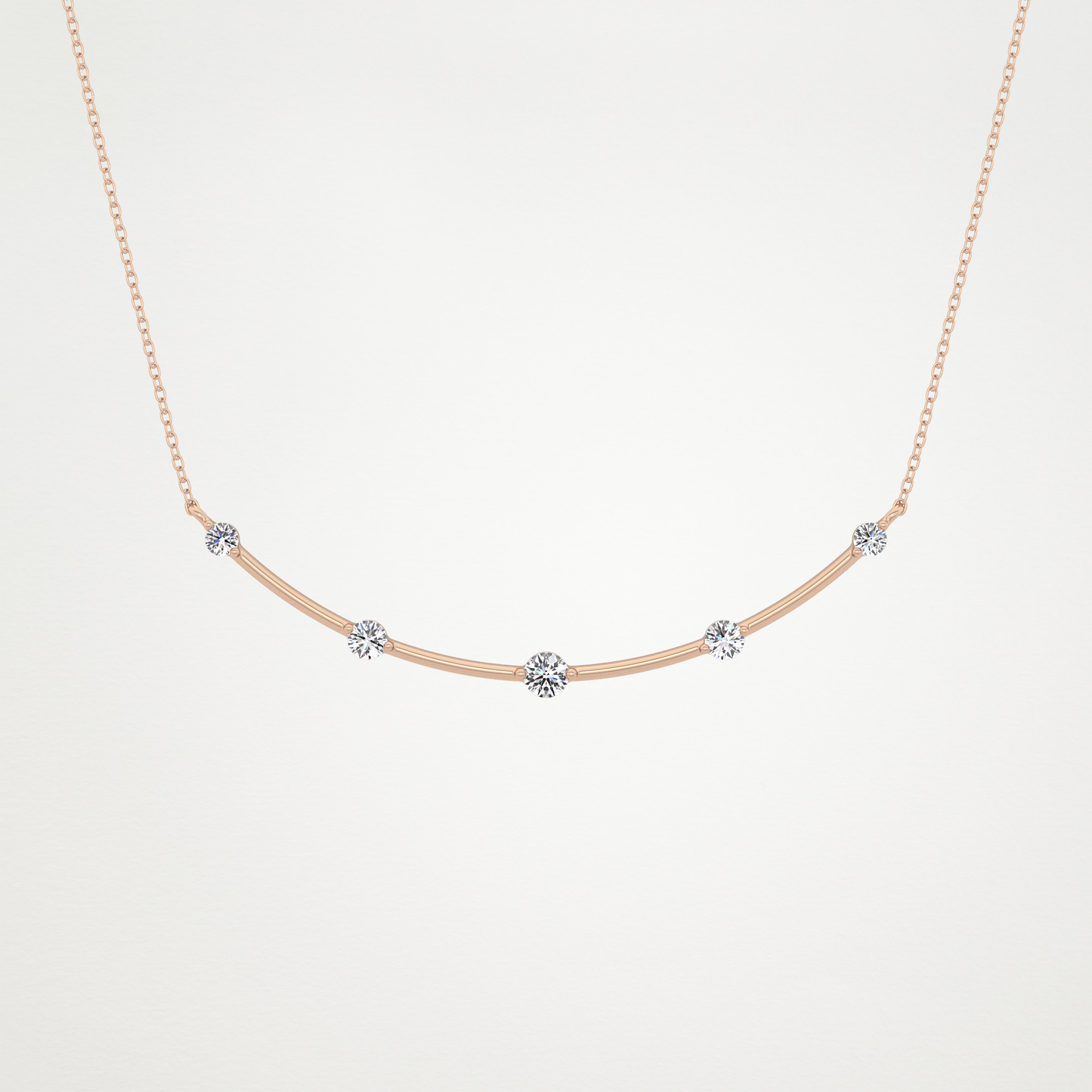 0.31 CT Moissanite Smily Shaped Necklace in 14K or 18K Solid Gold – DEF Color, VVS Clarity