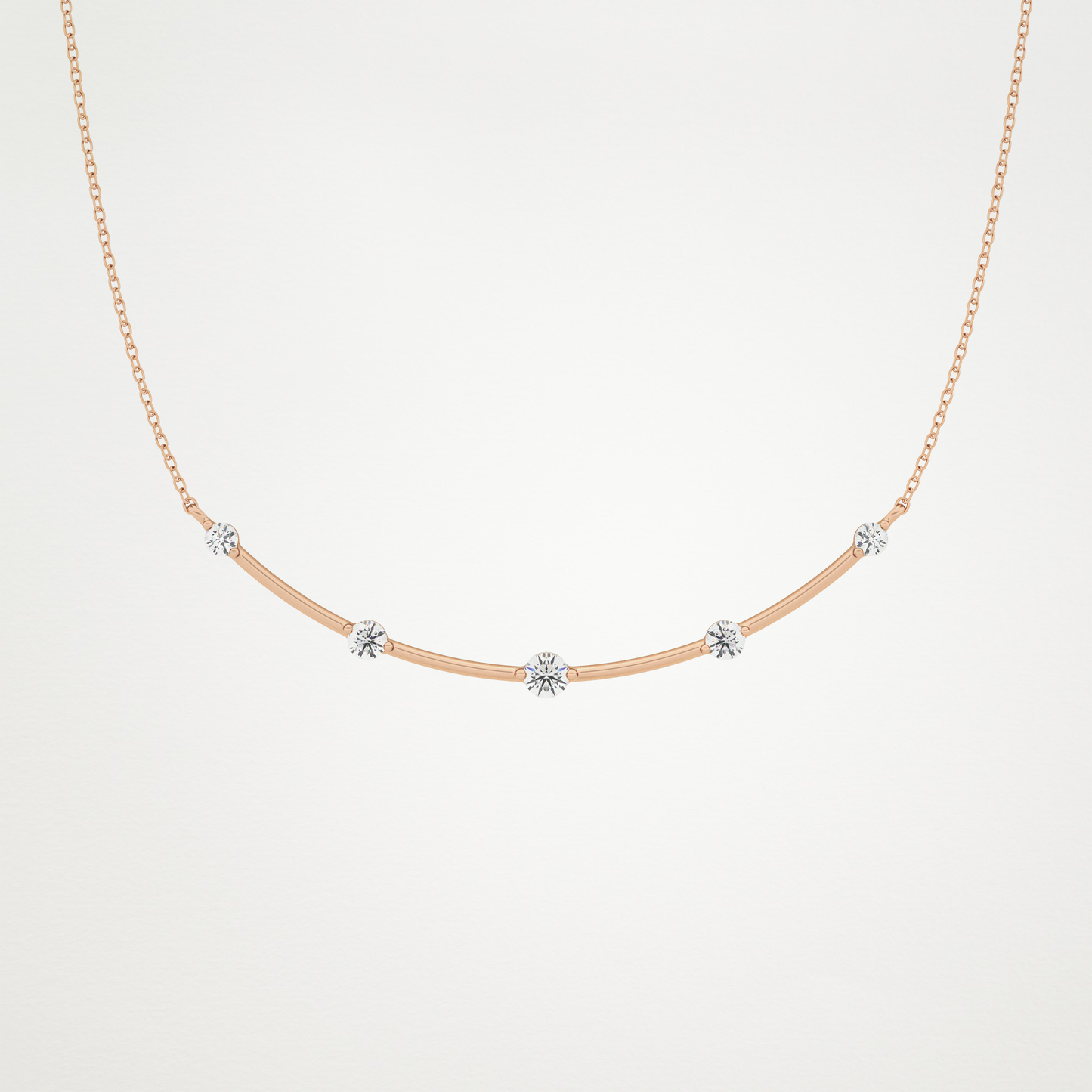 0.31 CT Moissanite Smily Shaped Necklace in 14K or 18K Solid Gold – DEF Color, VVS Clarity