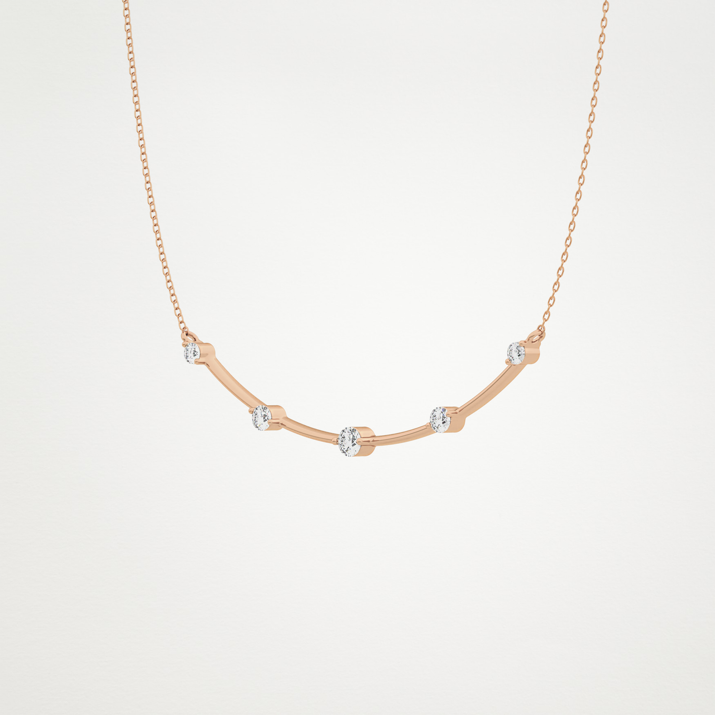 0.31 CT Moissanite Smily Shaped Necklace in 14K or 18K Solid Gold – DEF Color, VVS Clarity