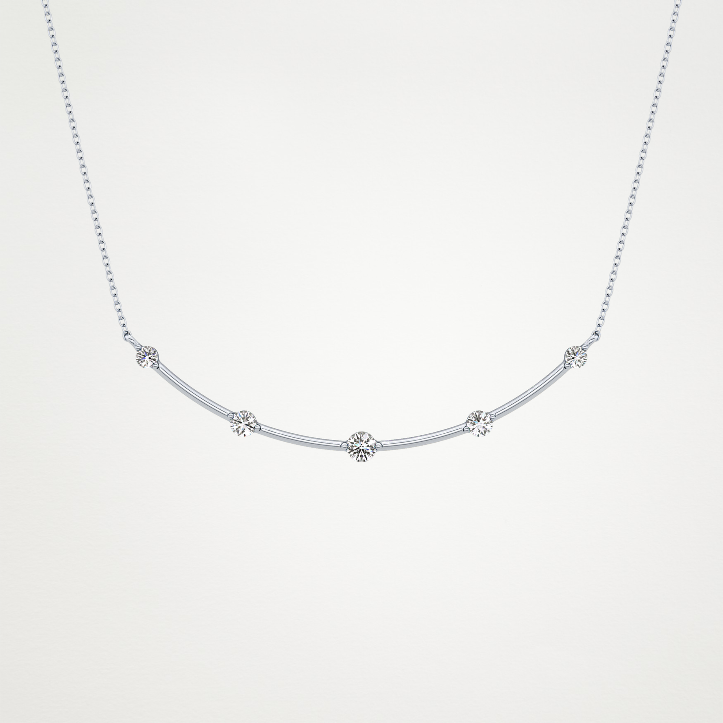 0.31 CT Moissanite Smily Shaped Necklace in 14K or 18K Solid Gold – DEF Color, VVS Clarity