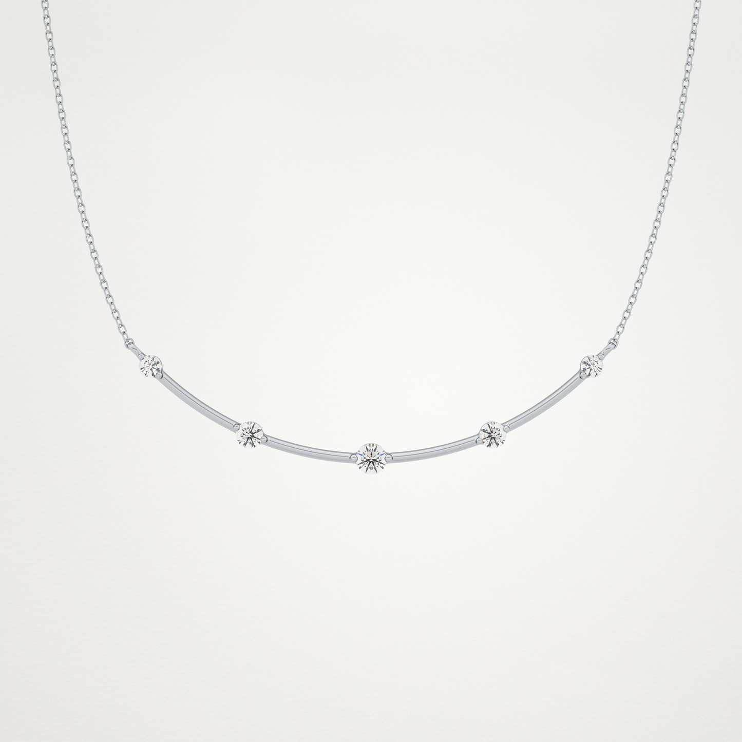 0.31 CT Moissanite Smily Shaped Necklace in 14K or 18K Solid Gold – DEF Color, VVS Clarity