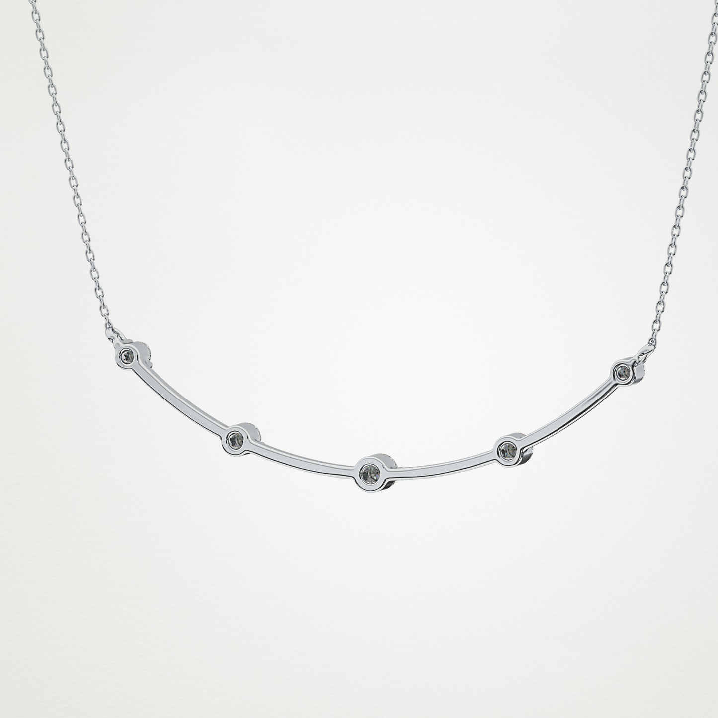 0.31 CT Moissanite Smily Shaped Necklace in 14K or 18K Solid Gold – DEF Color, VVS Clarity