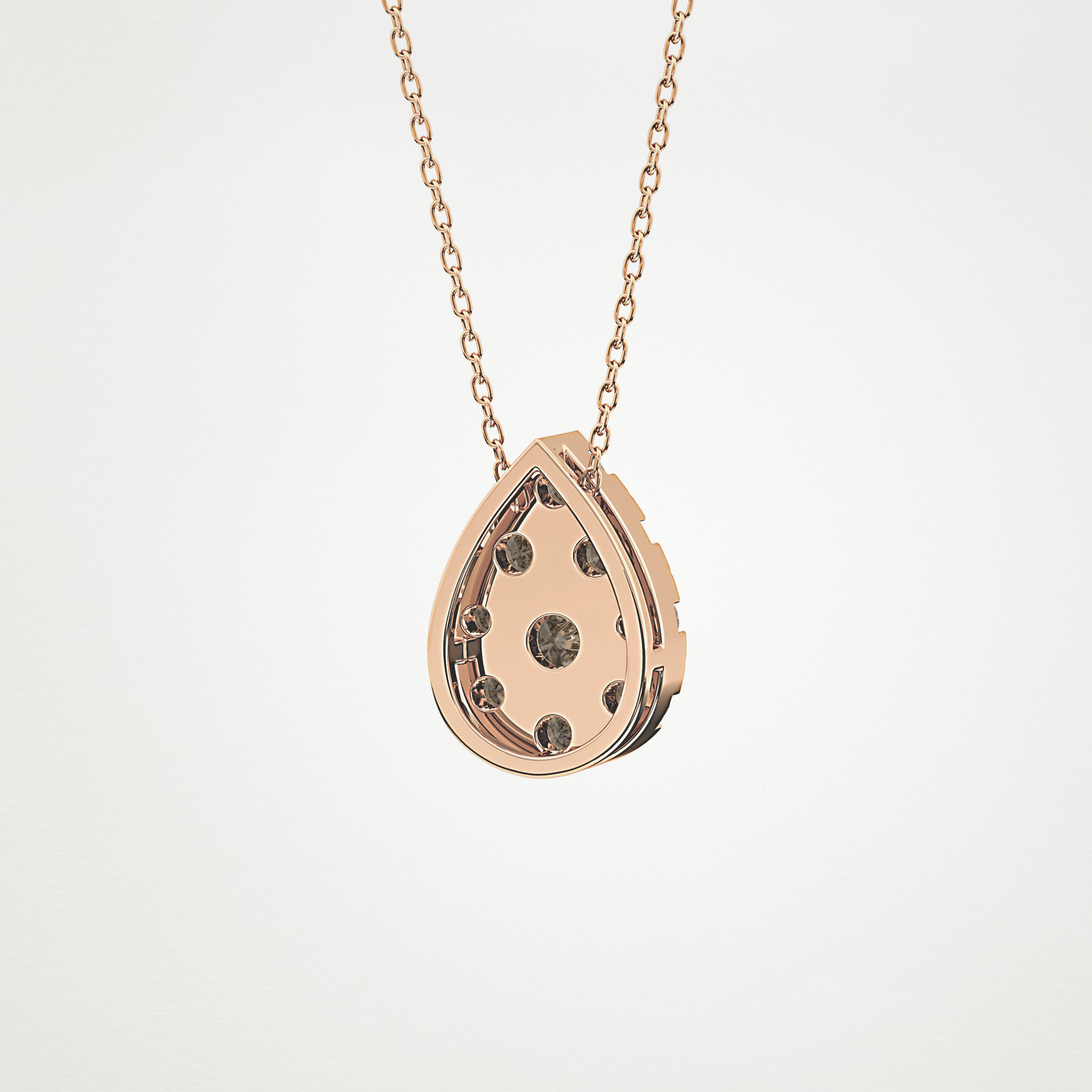 0.67 CT Moissanite Pear Shaped Necklace in 14K or 18K Solid Gold – DEF Color, VVS Clarity