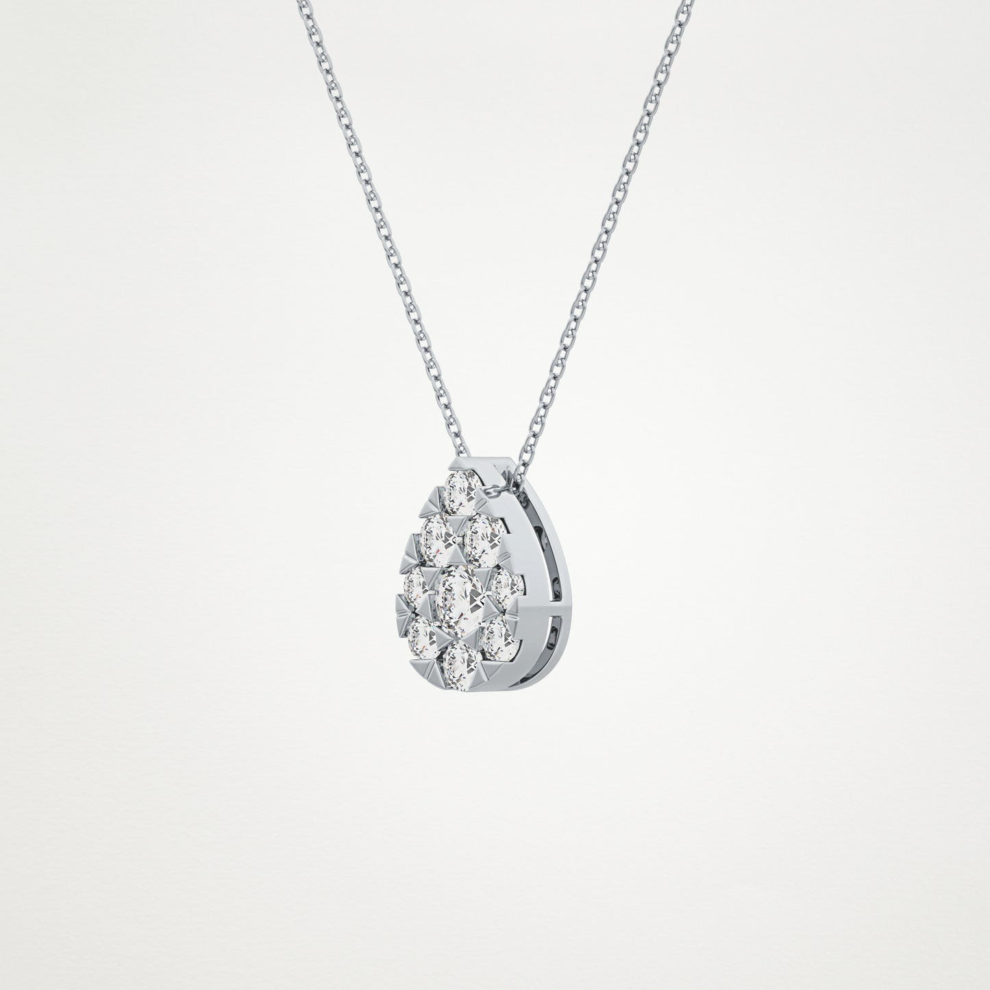 0.67 CT Moissanite Pear Shaped Necklace in 14K or 18K Solid Gold – DEF Color, VVS Clarity