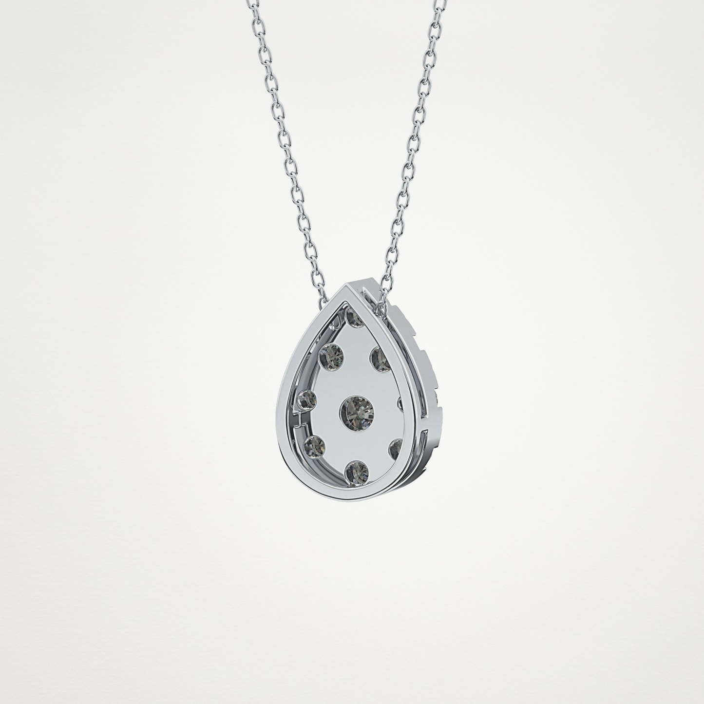 0.67 CT Moissanite Pear Shaped Necklace in 14K or 18K Solid Gold – DEF Color, VVS Clarity