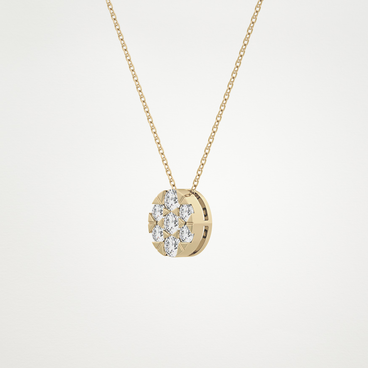 0.54 CT Moissanite Oval Shaped Necklace in 14K or 18K Solid Gold – DEF Color, VVS Clarity