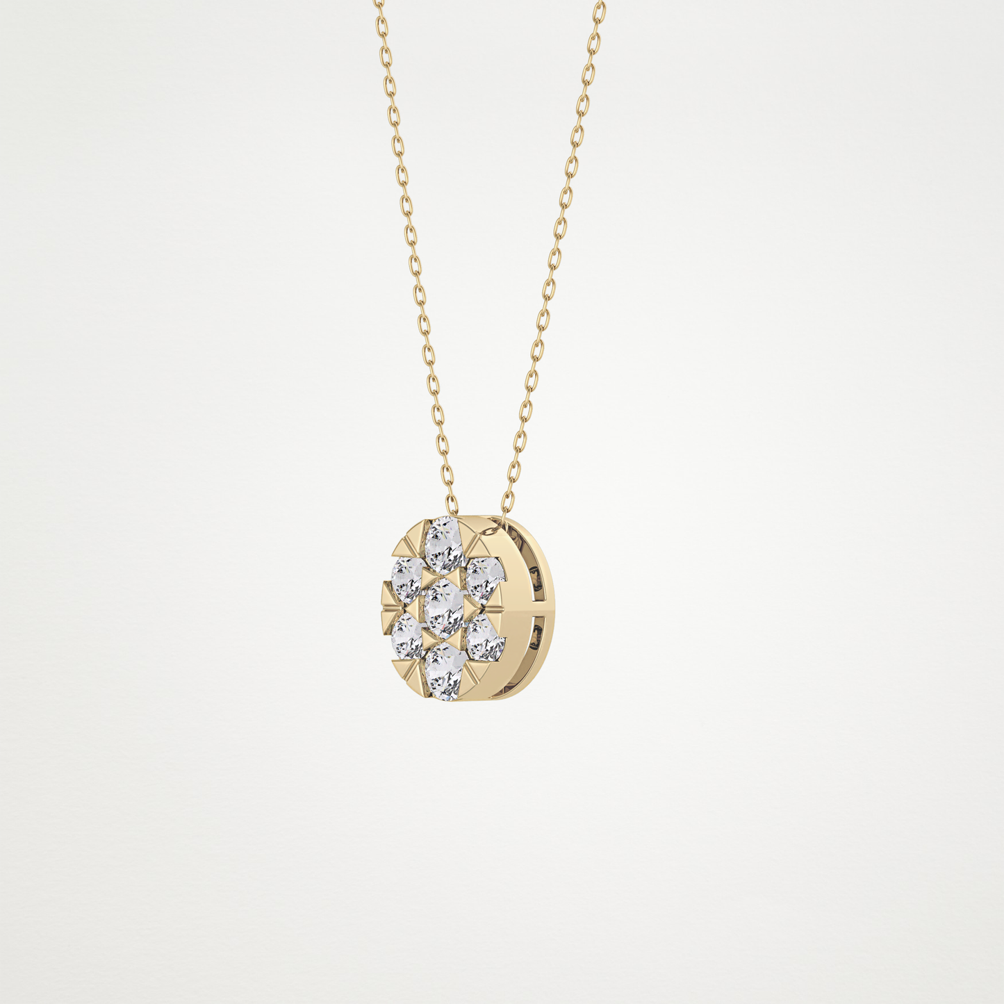 0.54 CT Moissanite Oval Shaped Necklace in 14K or 18K Solid Gold – DEF Color, VVS Clarity