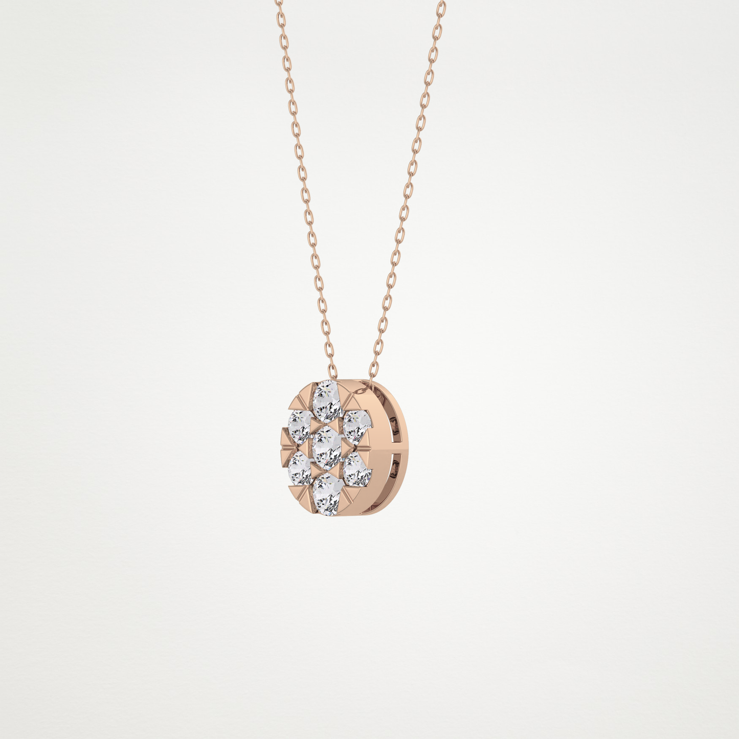 0.54 CT Moissanite Oval Shaped Necklace in 14K or 18K Solid Gold – DEF Color, VVS Clarity