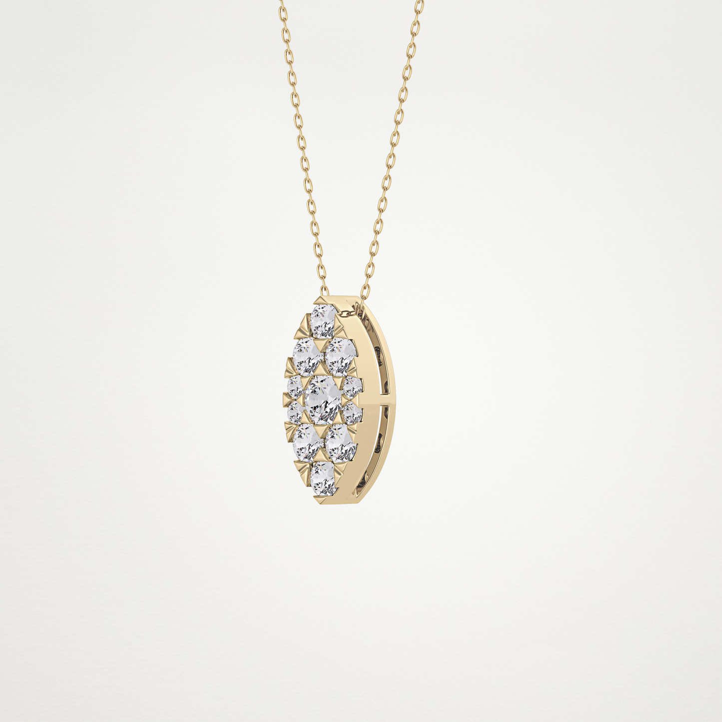 0.7 CT Moissanite Marquise Necklace in 14K or 18K Solid Gold – DEF Color, VVS Clarity