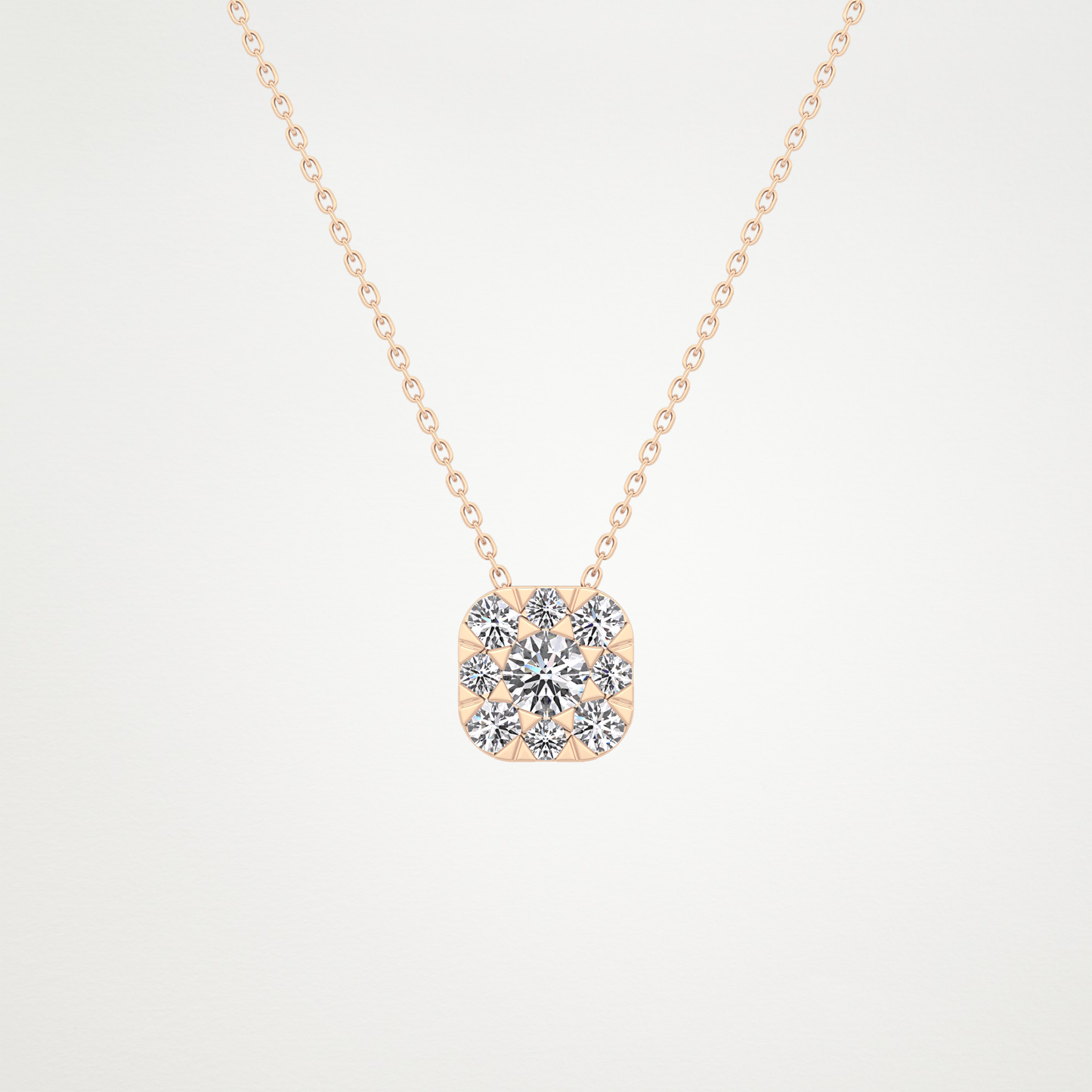 1.16 CT Moissanite Cushion Necklace in 14K or 18K Solid Gold – DEF Color, VVS Clarity