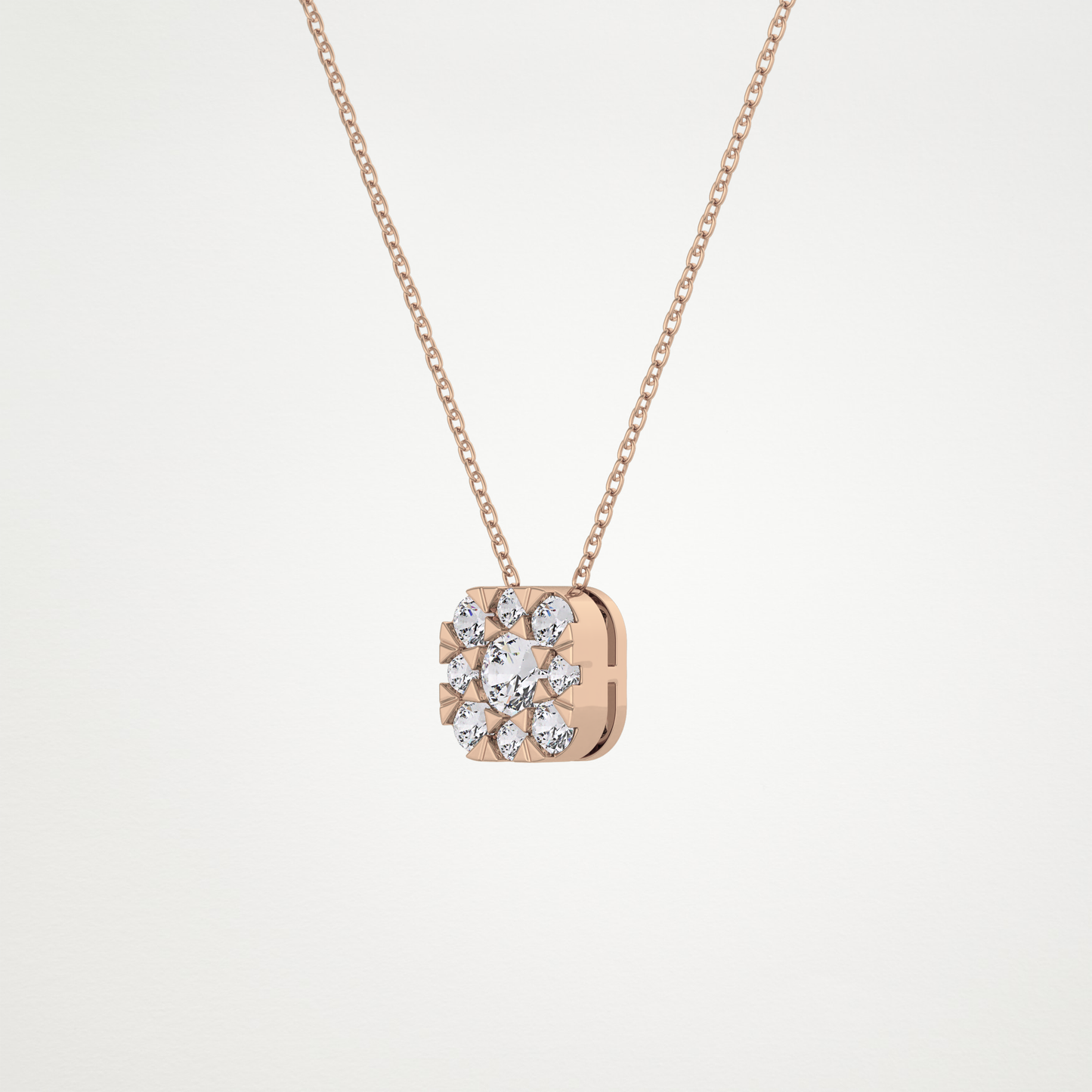 1.16 CT Moissanite Cushion Necklace in 14K or 18K Solid Gold – DEF Color, VVS Clarity
