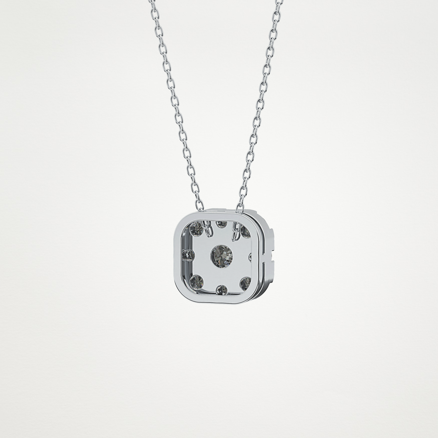 1.16 CT Moissanite Cushion Necklace in 14K or 18K Solid Gold – DEF Color, VVS Clarity