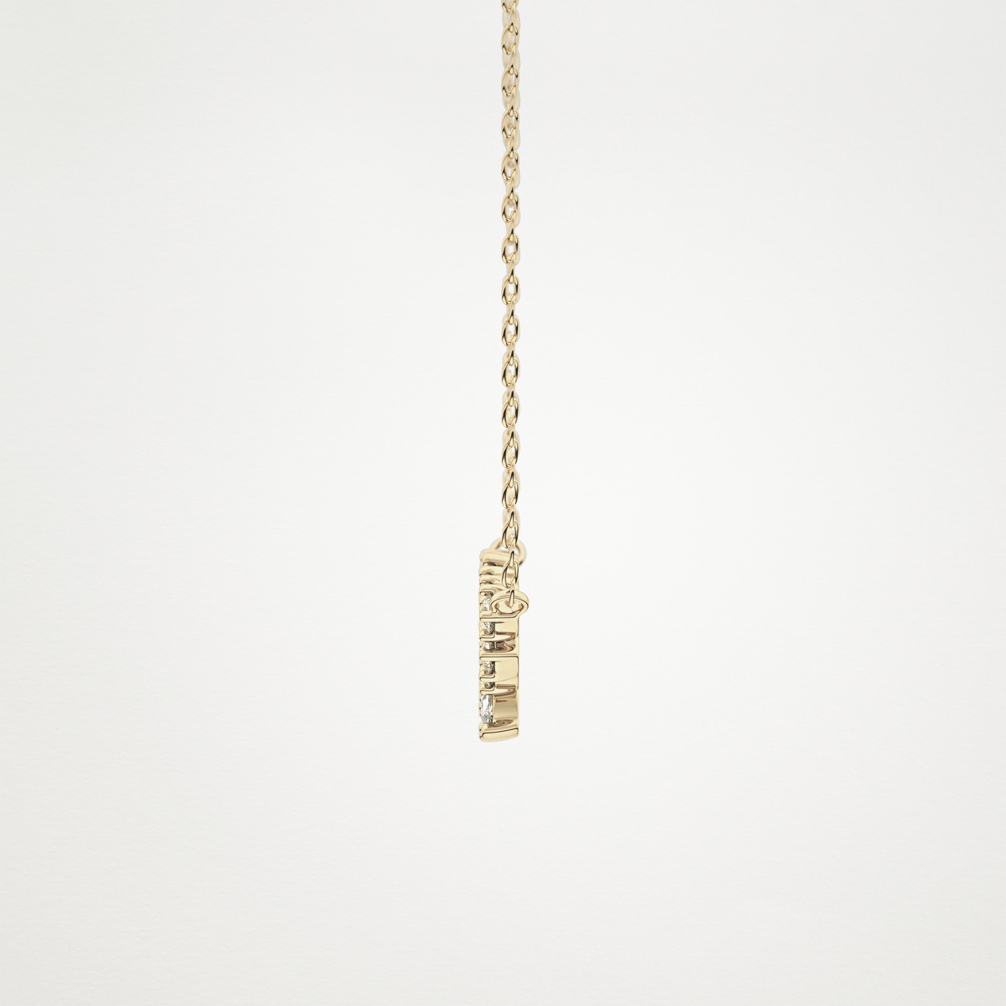 0.248 CT Moissanite Round & Marquise Necklace in 14K or 18K Solid Gold – DEF Color, VVS Clarity