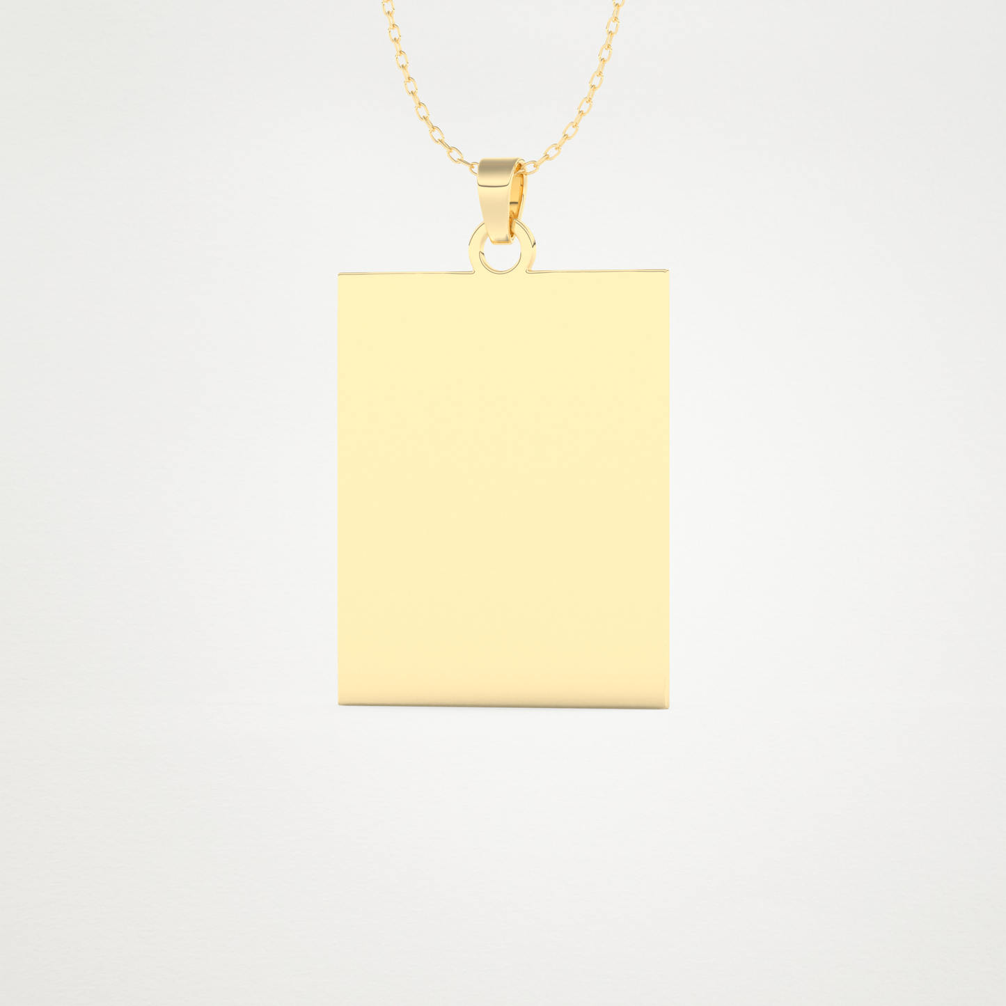 Custom Photo Printed Pendant Necklace – 14K/18K Gold & 925 Silver 9