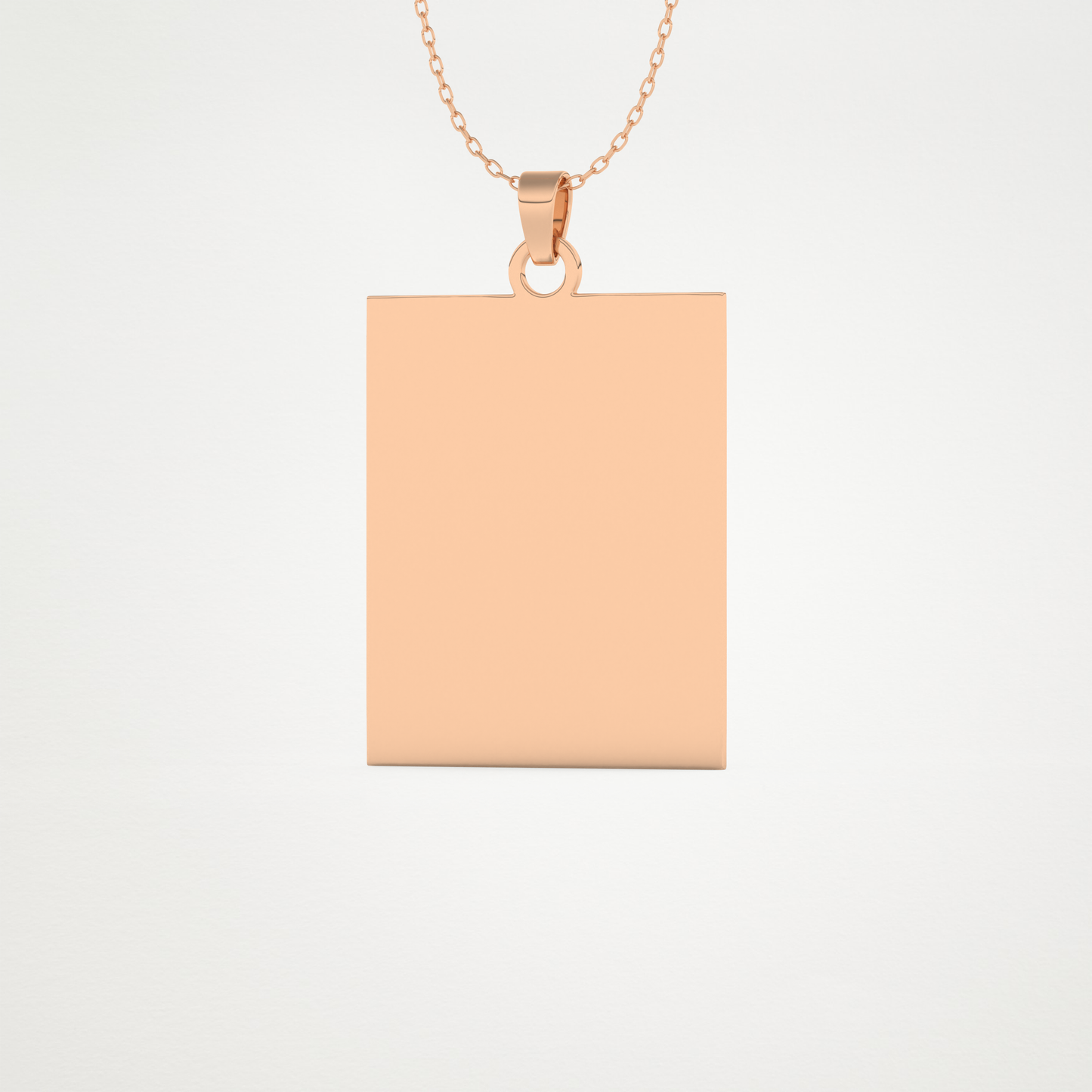 Custom Photo Printed Pendant Necklace – 14K/18K Gold & 925 Silver 14