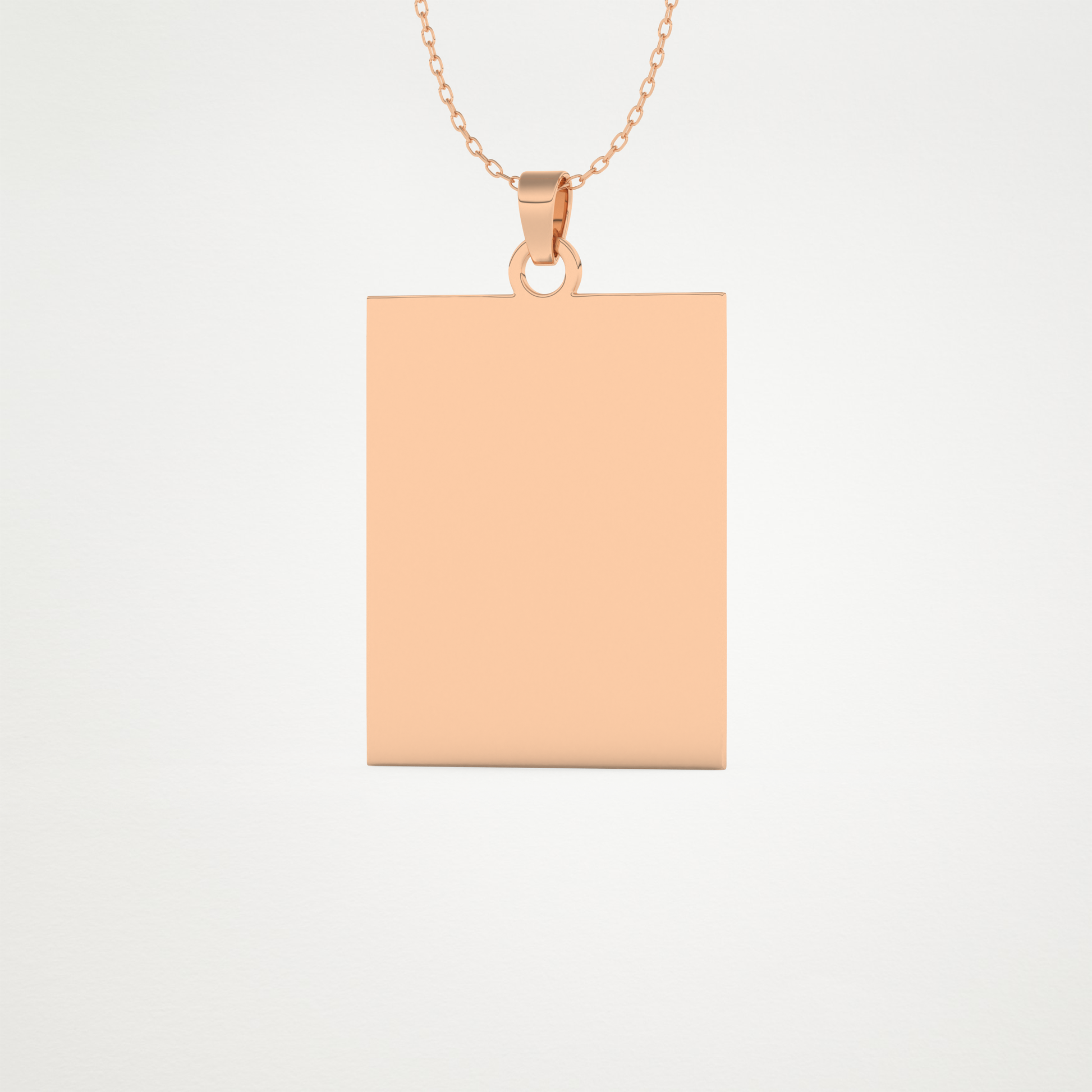 Custom Photo Printed Pendant Necklace – 14K/18K Gold & 925 Silver 14
