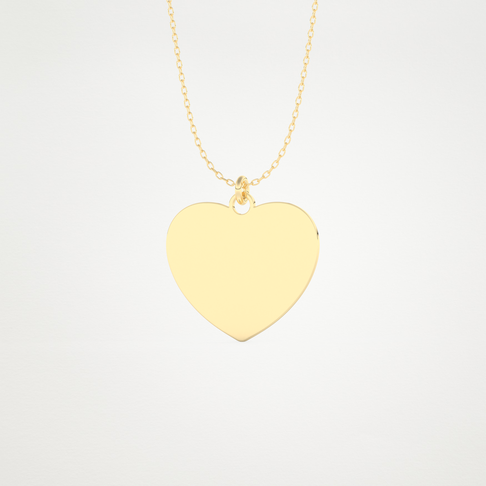 Custom Photo Printed Heart Shaped Pendant Necklace – 14K/18K Gold & 925 Silver 9