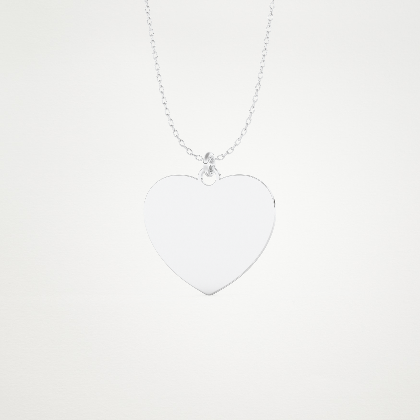 Custom Photo Printed Heart Shaped Pendant Necklace – 14K/18K Gold & 925 Silver 4