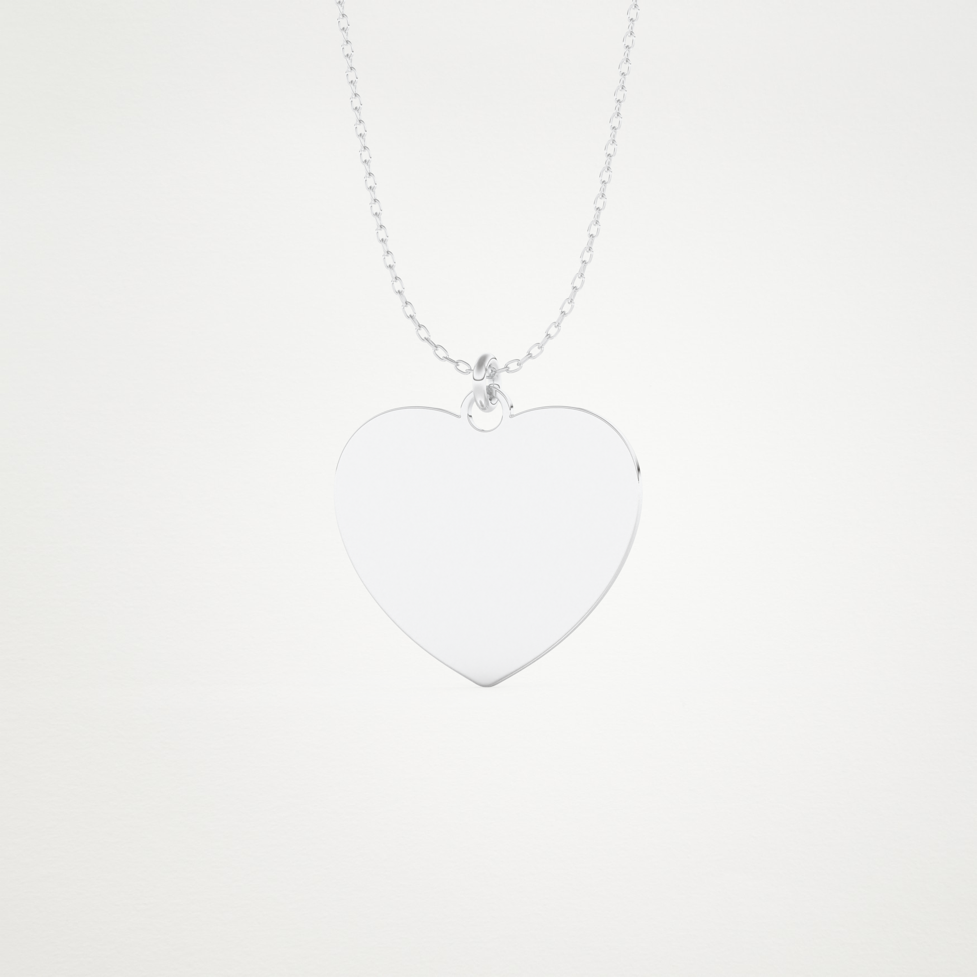 Custom Photo Printed Heart Shaped Pendant Necklace – 14K/18K Gold & 925 Silver 4