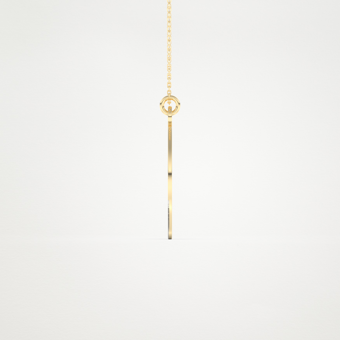 Custom Photo Printed Pendant Necklace – 14K/18K Gold & 925 Silver 8