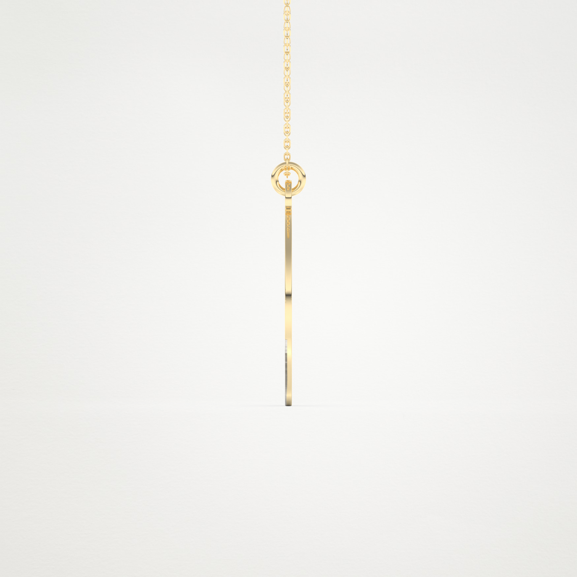 Custom Photo Printed Pendant Necklace – 14K/18K Gold & 925 Silver 8