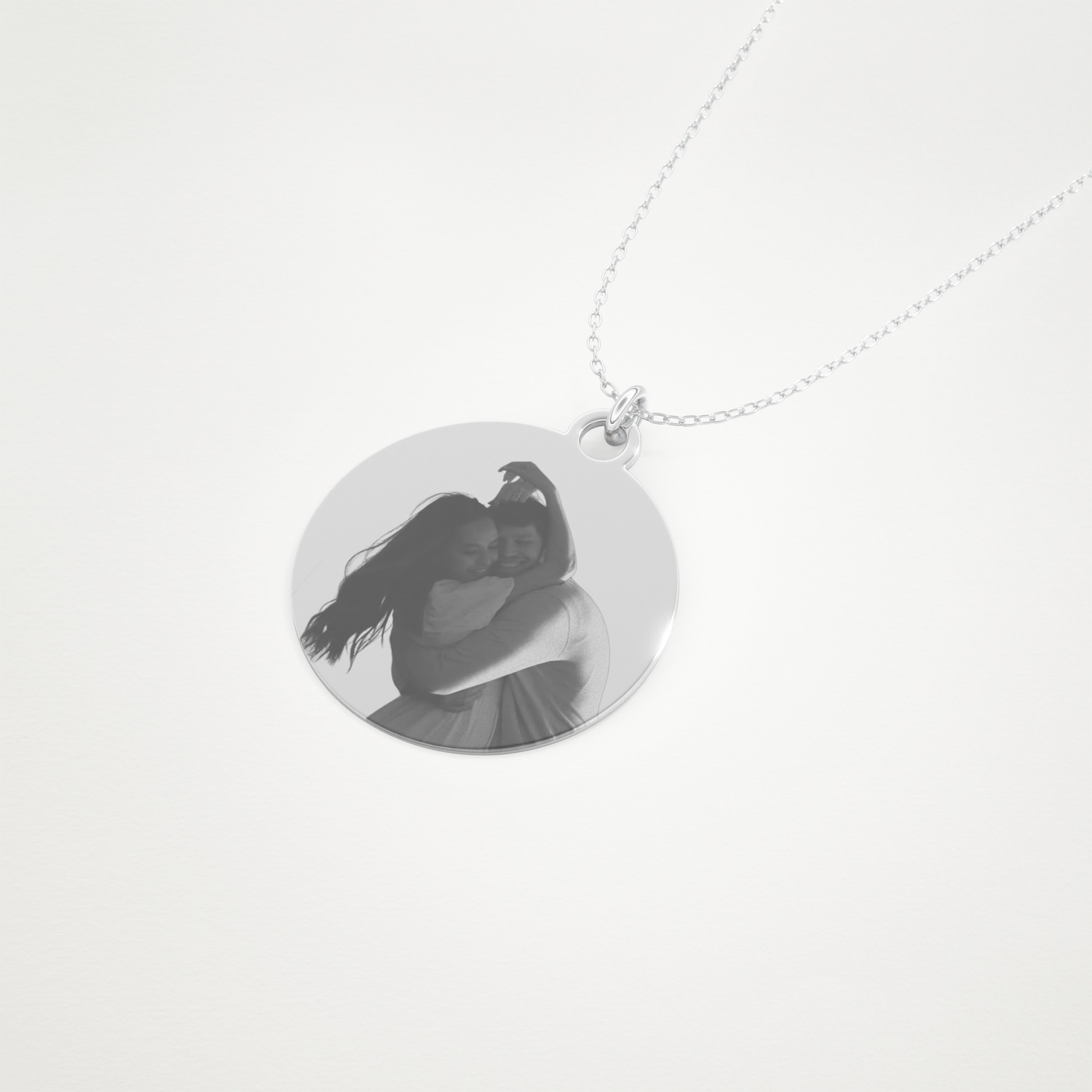 Custom Photo Printed Pendant Necklace – 14K/18K Gold & 925 Silver 5