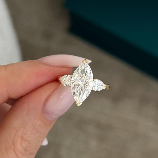 Round Halo, Pave & Split Shank Engagement Ring – 1.93 CT Lab Grown Diamond