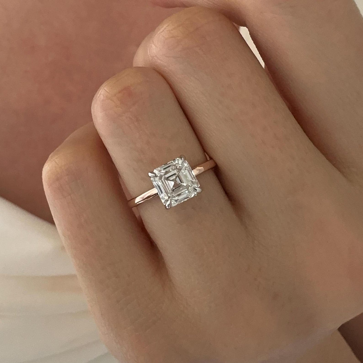 Round Halo, Pave & Split Shank Engagement Ring – 1.93 CT Lab Grown Diamond