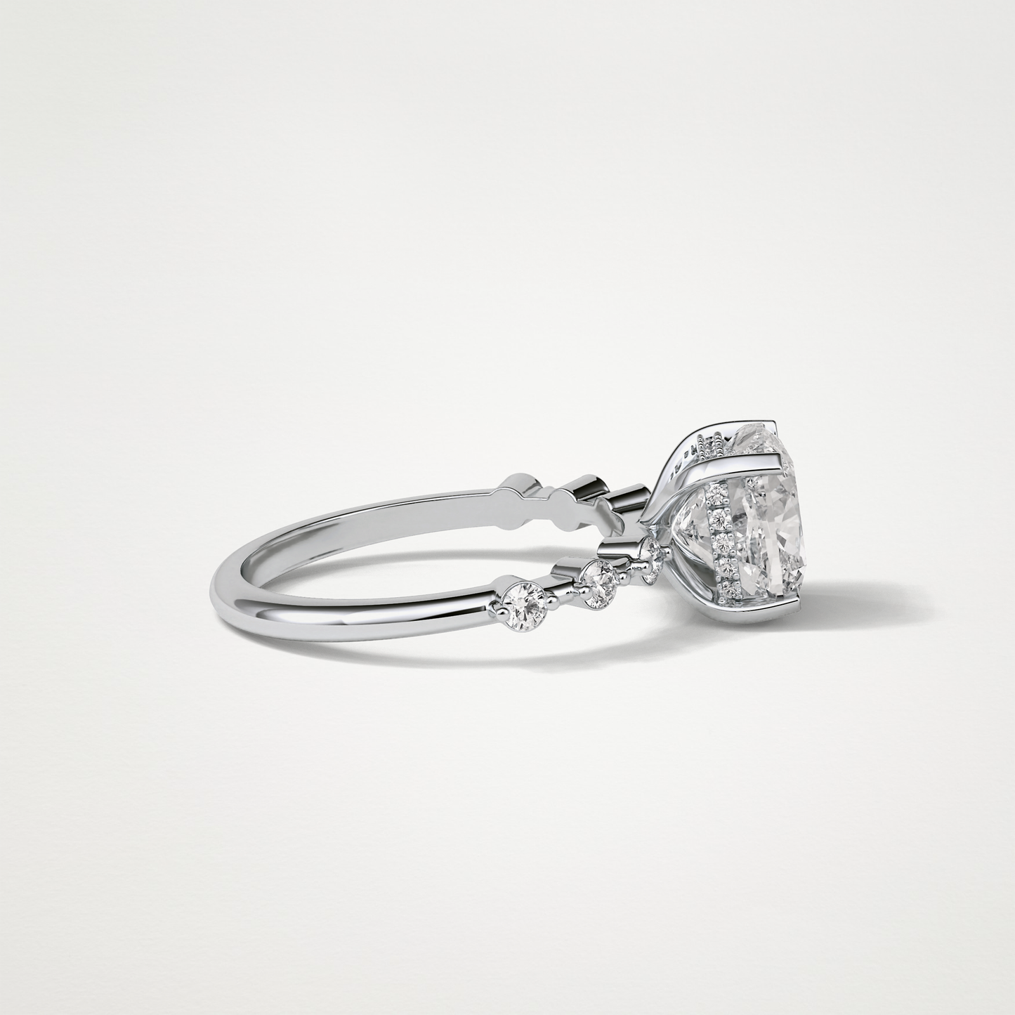 Cushion Dainty & Hidden Halo Moissanite Engagement Ring – 2.15 CT Lab-Created Brilliance in 10K/14K/18K Gold