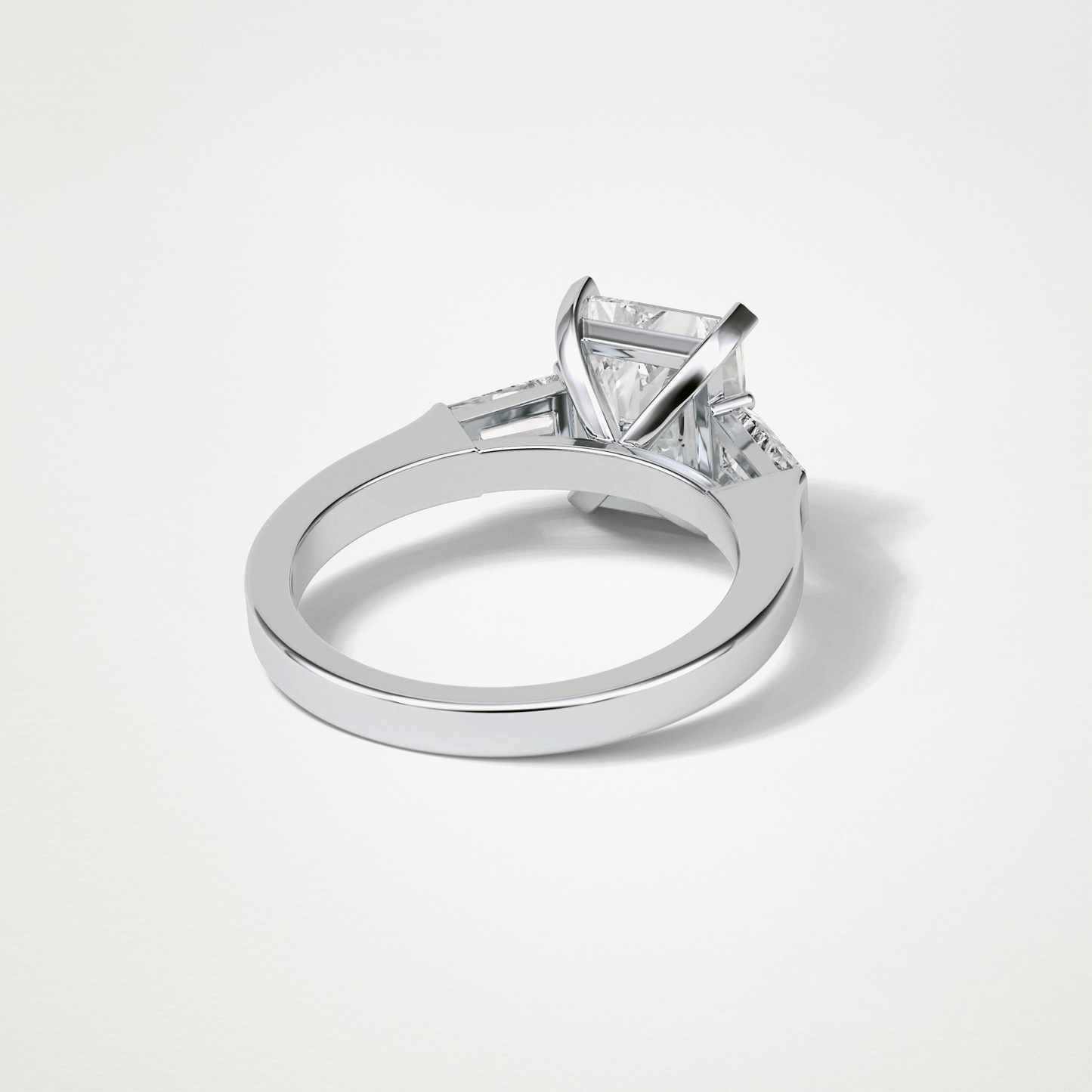 Radiant Three Stones Moissanite Engagement Ring – 2.3 CT Lab-Created Brilliance in 10K/14K/18K Gold 2