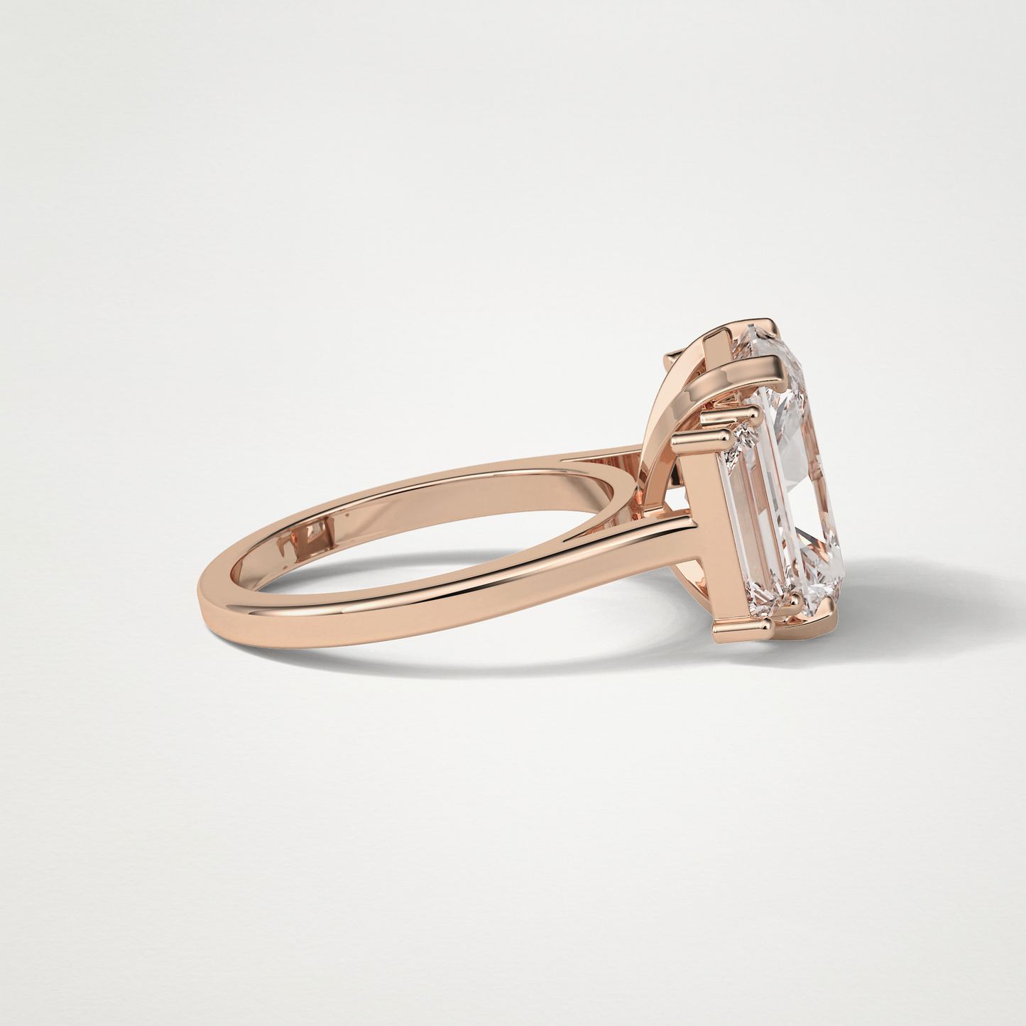 Radiant 3 Stone Moissanite Engagement Ring – 6.2 CT Lab-Created Brilliance in 10K/14K/18K Gold 17