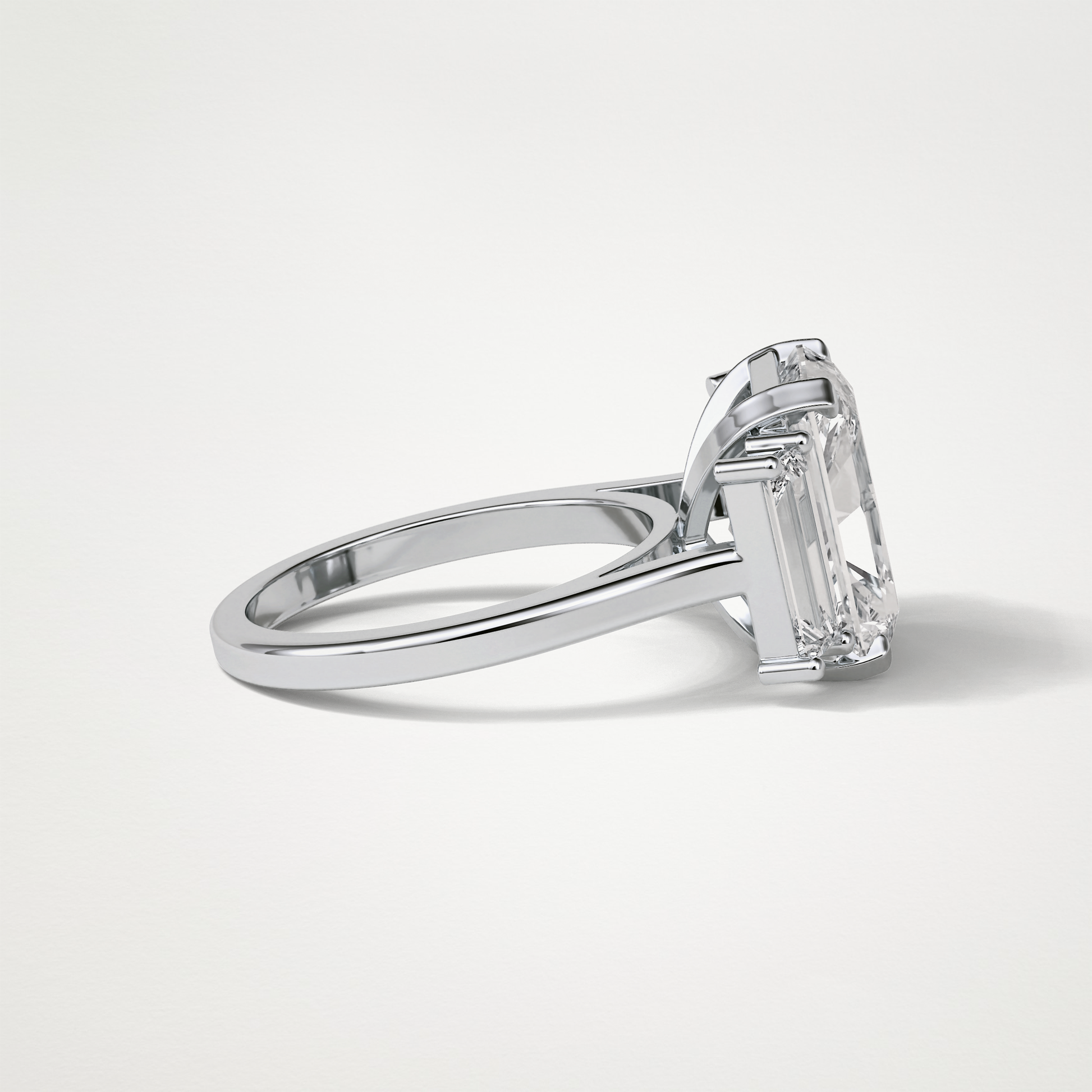 Radiant 3 Stone Moissanite Engagement Ring – 6.2 CT Lab-Created Brilliance in 10K/14K/18K Gold 3