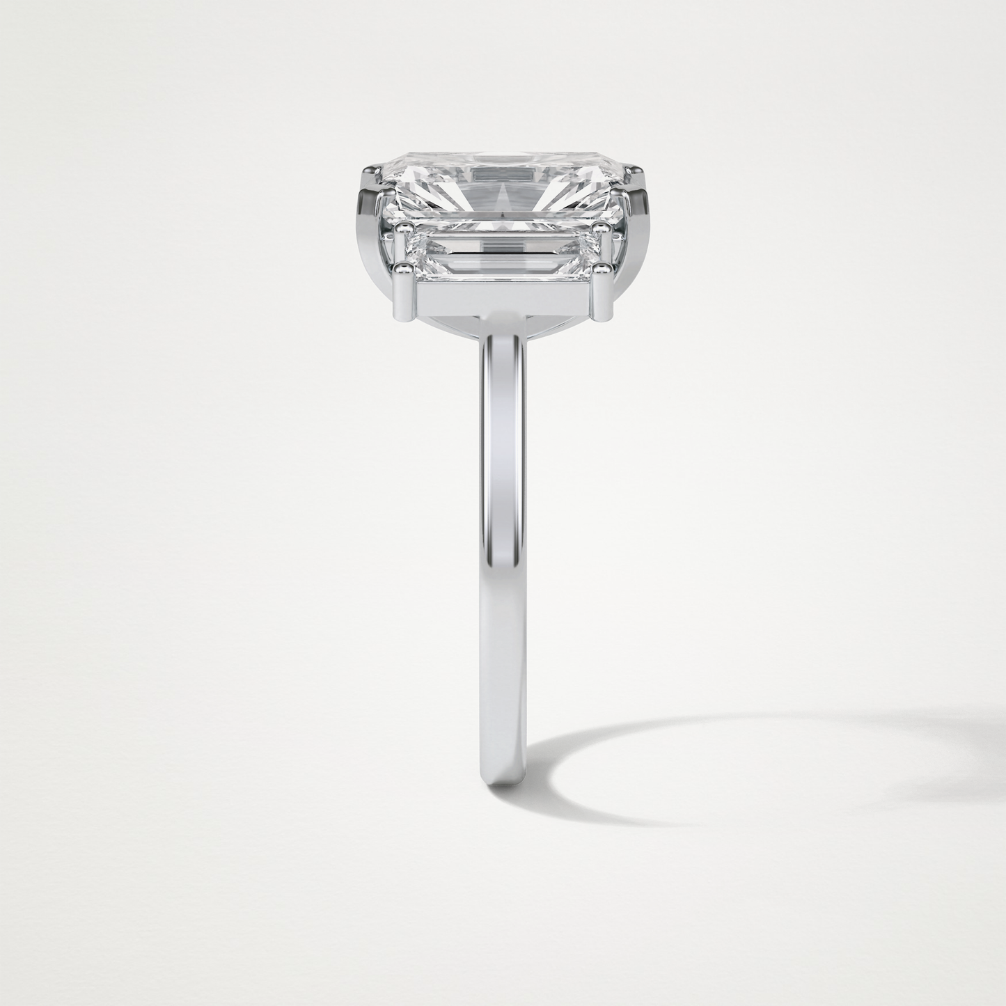 Radiant 3 Stone Moissanite Engagement Ring – 6.2 CT Lab-Created Brilliance in 10K/14K/18K Gold 4