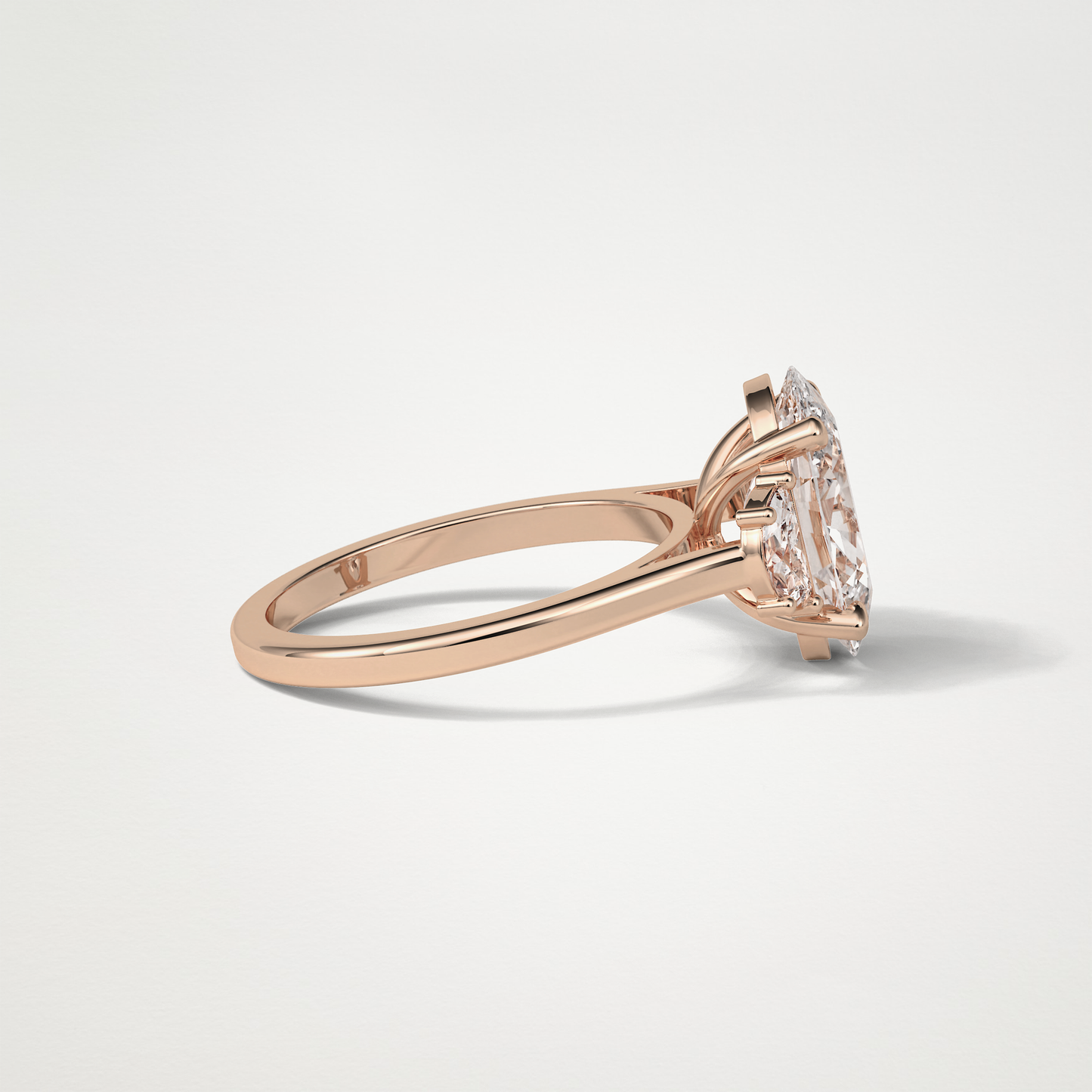 Oval Three Stone Moissanite Engagement Ring – 4 CT Lab-Created Brilliance in 10K/14K/18K Gold 17