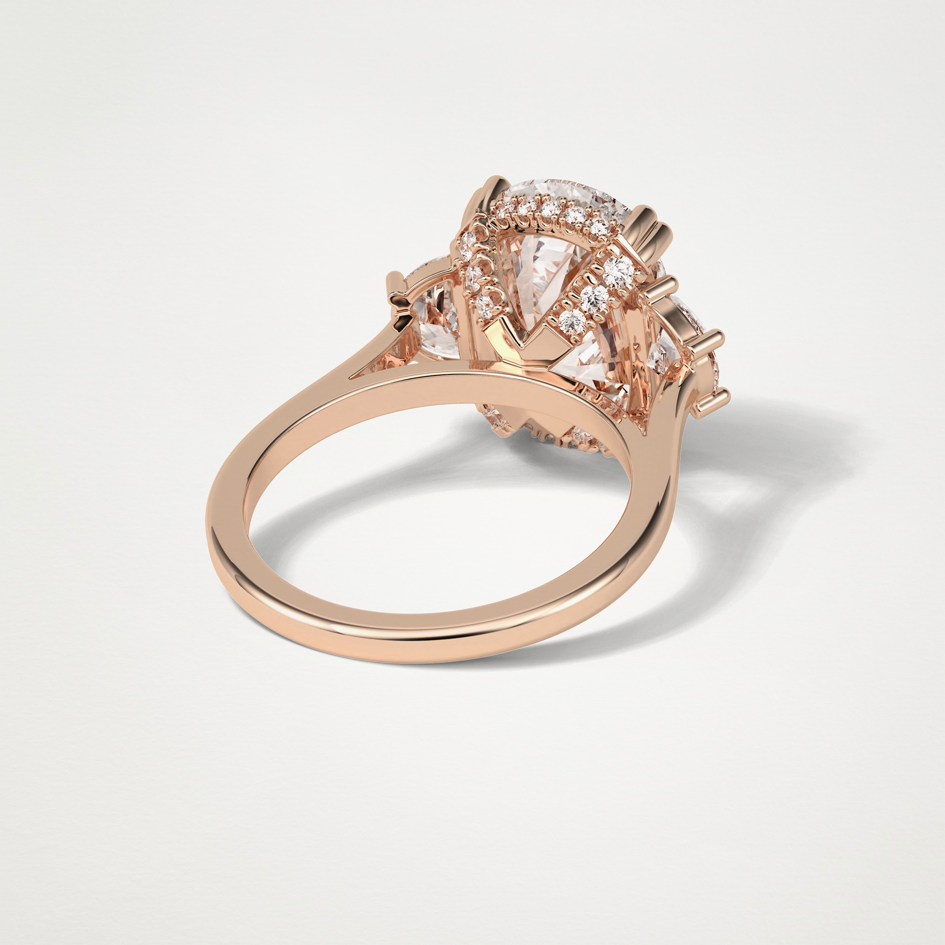 Cushion Three Stones Moissanite Engagement Ring – 6.3 CT Lab-Created Brilliance in 10K/14K/18K Gold 16
