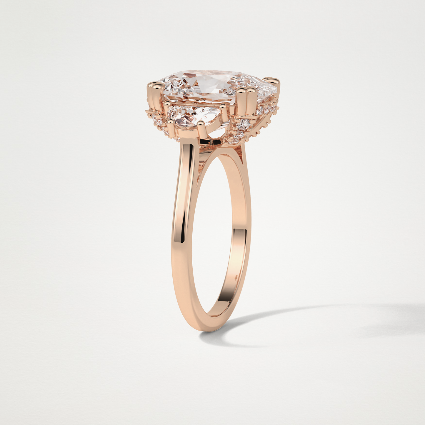 Cushion Three Stones Moissanite Engagement Ring – 6.3 CT Lab-Created Brilliance in 10K/14K/18K Gold 19